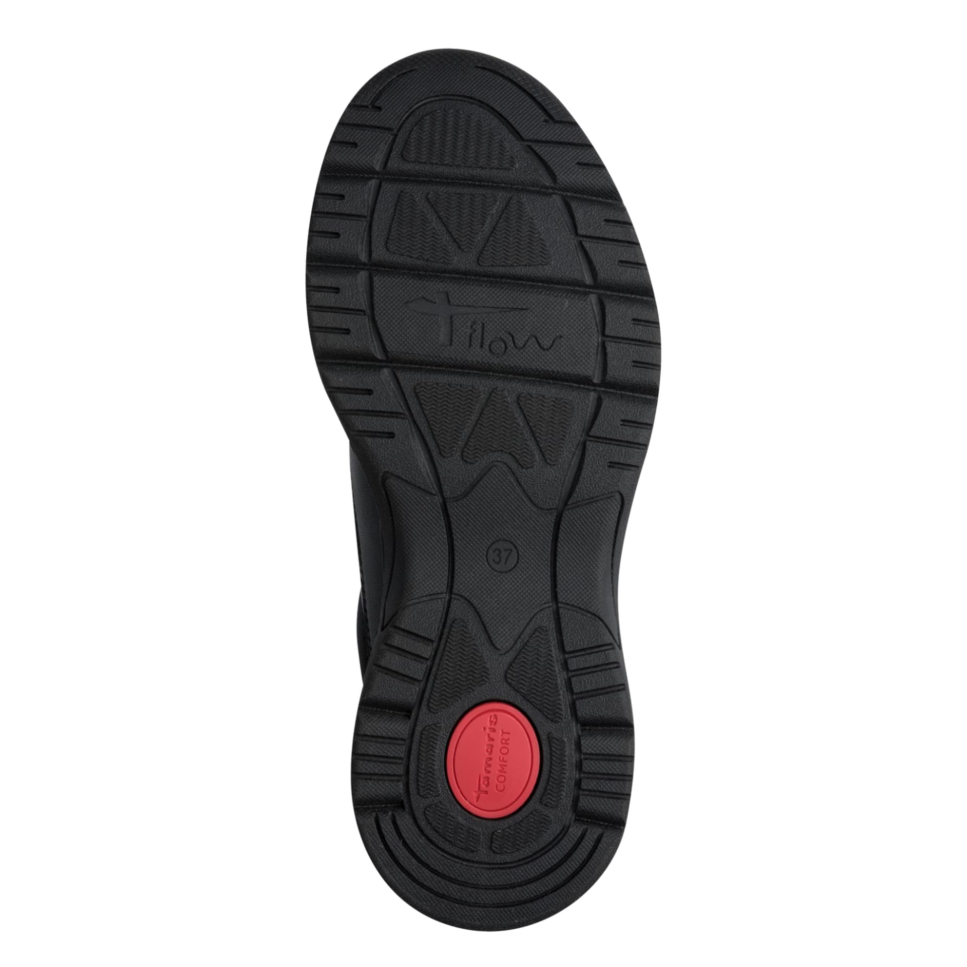 Tamaris Comfort Kelly Sneakers in Black Nap Uni, sole (SKU 8-83704-45--004)