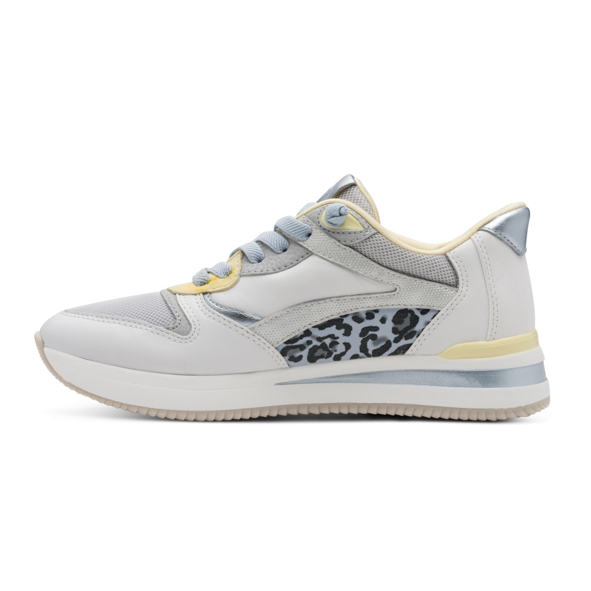 Tamaris Comfort Kelly Sneakers in White/Blue, inner side (SKU 8-83737-46--111)