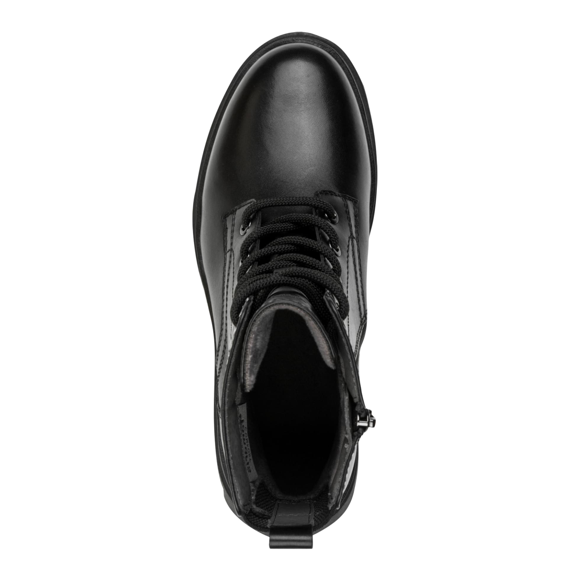 Tamaris Comfort Kida Ankle Boots in Black, top view (SKU 8-85296-45--001)