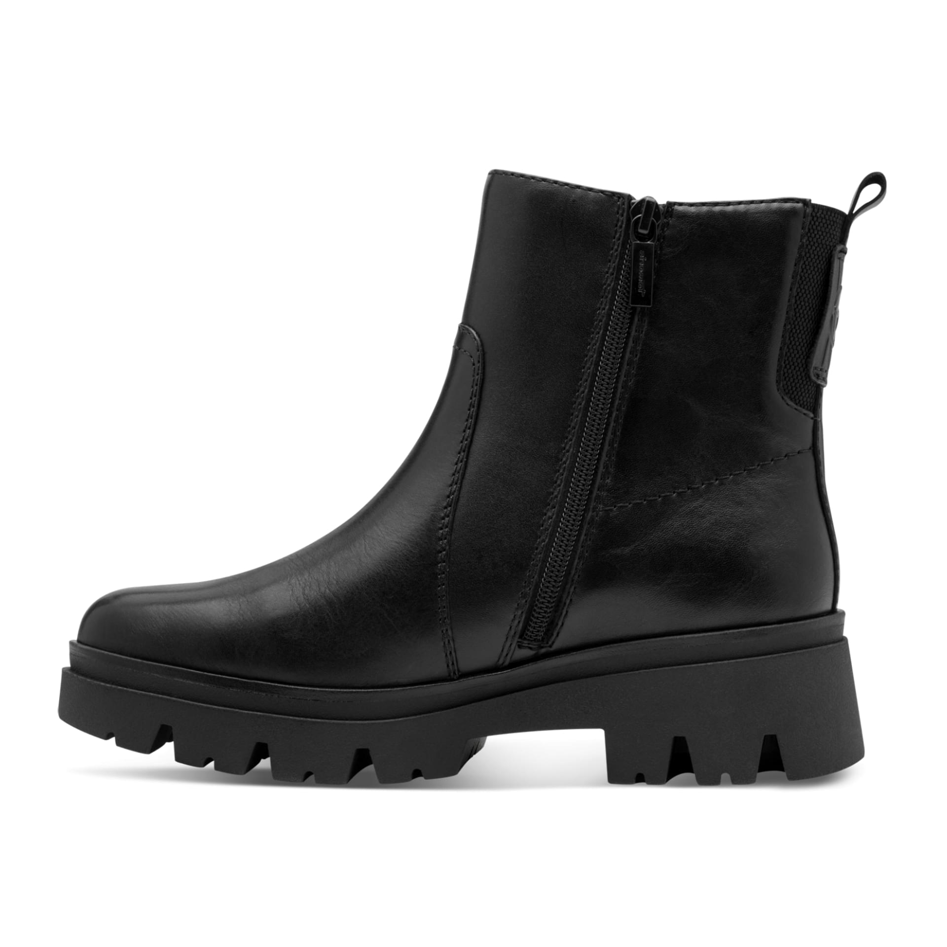 Tamaris Comfort Kida Bottines in Black Nappa, côté intérieur (SKU 8-85410-45--022)