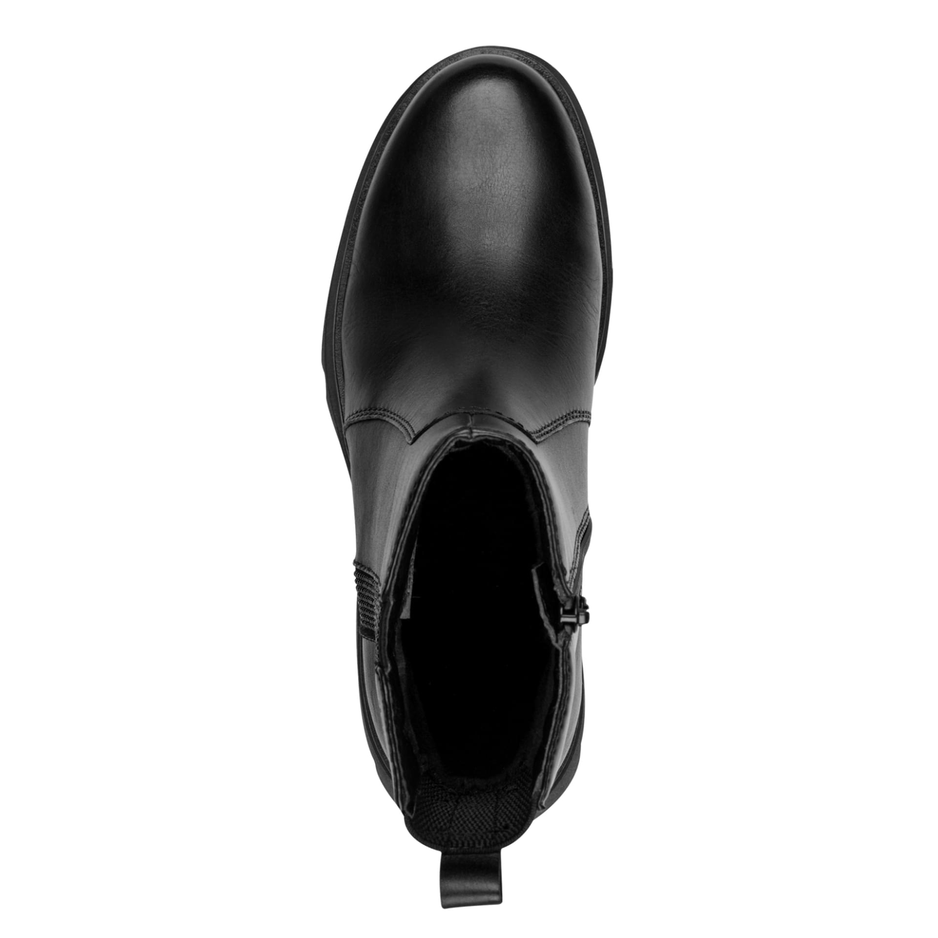 Tamaris Comfort Kida Bottines in Black Nappa, vue de dessus (SKU 8-85410-45--022)