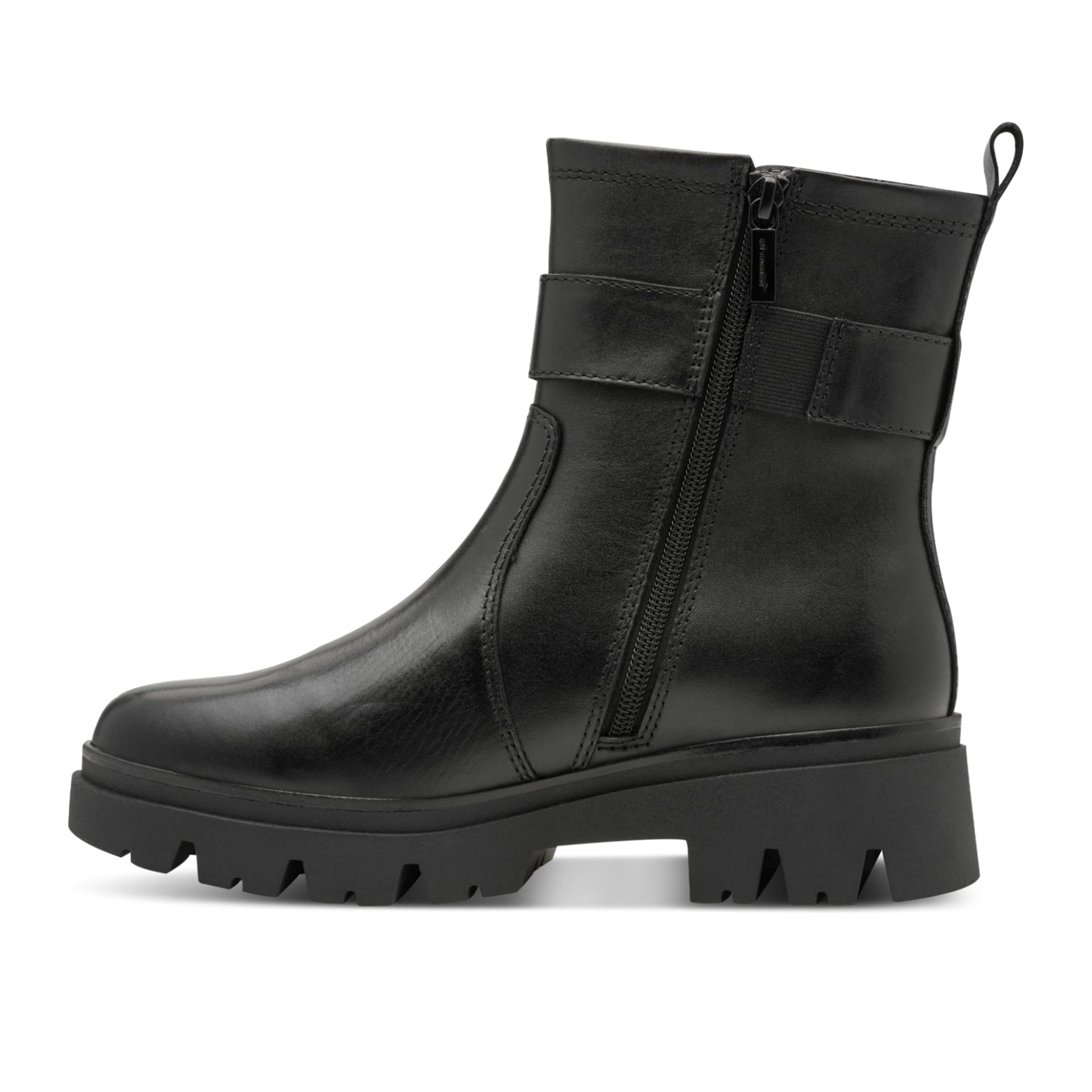 Tamaris Comfort Kida Bottines in Black Nappa, côté intérieur (SKU 8-85411-45--022)