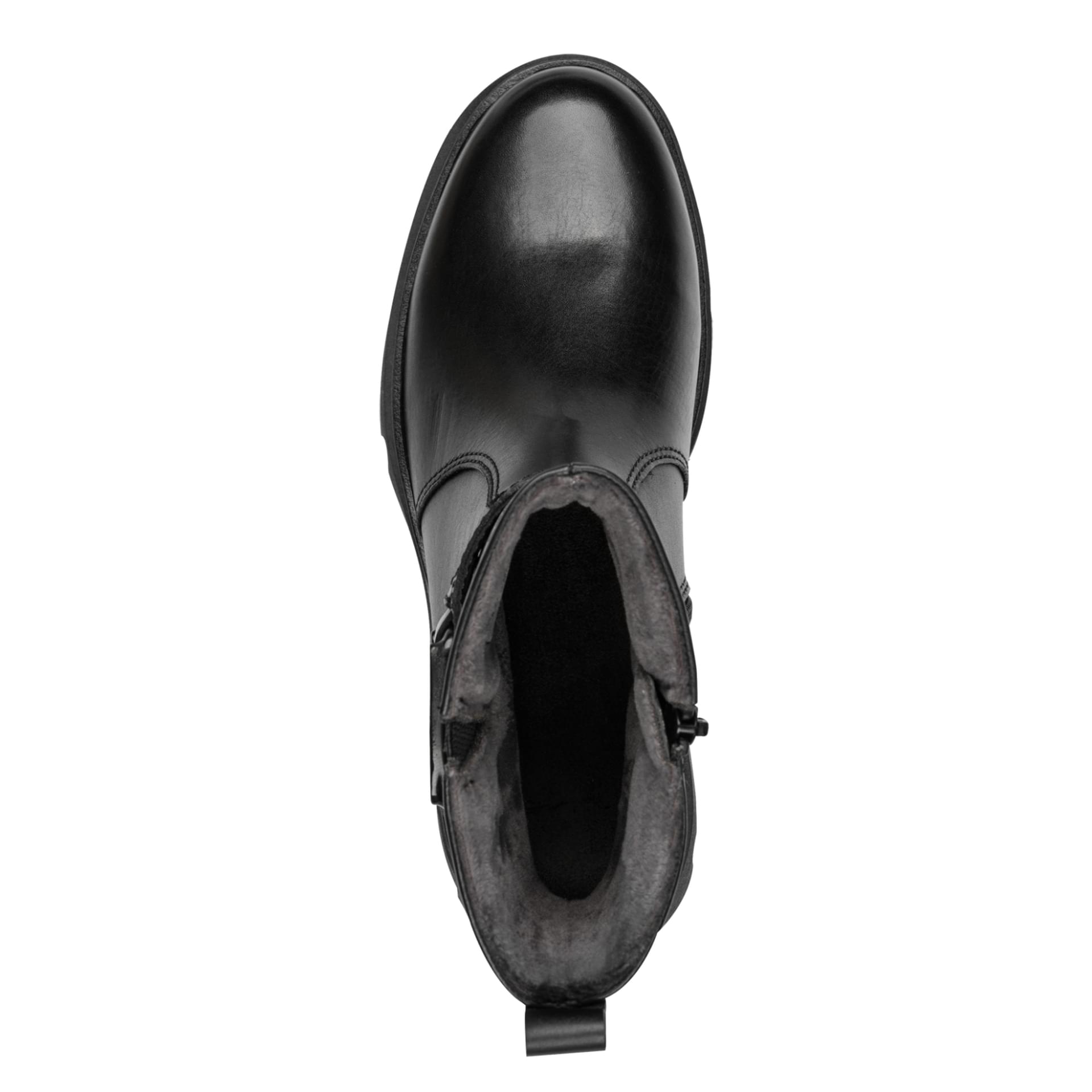 Tamaris Comfort Kida Bottines in Black Nappa, vue de dessus (SKU 8-85411-45--022)