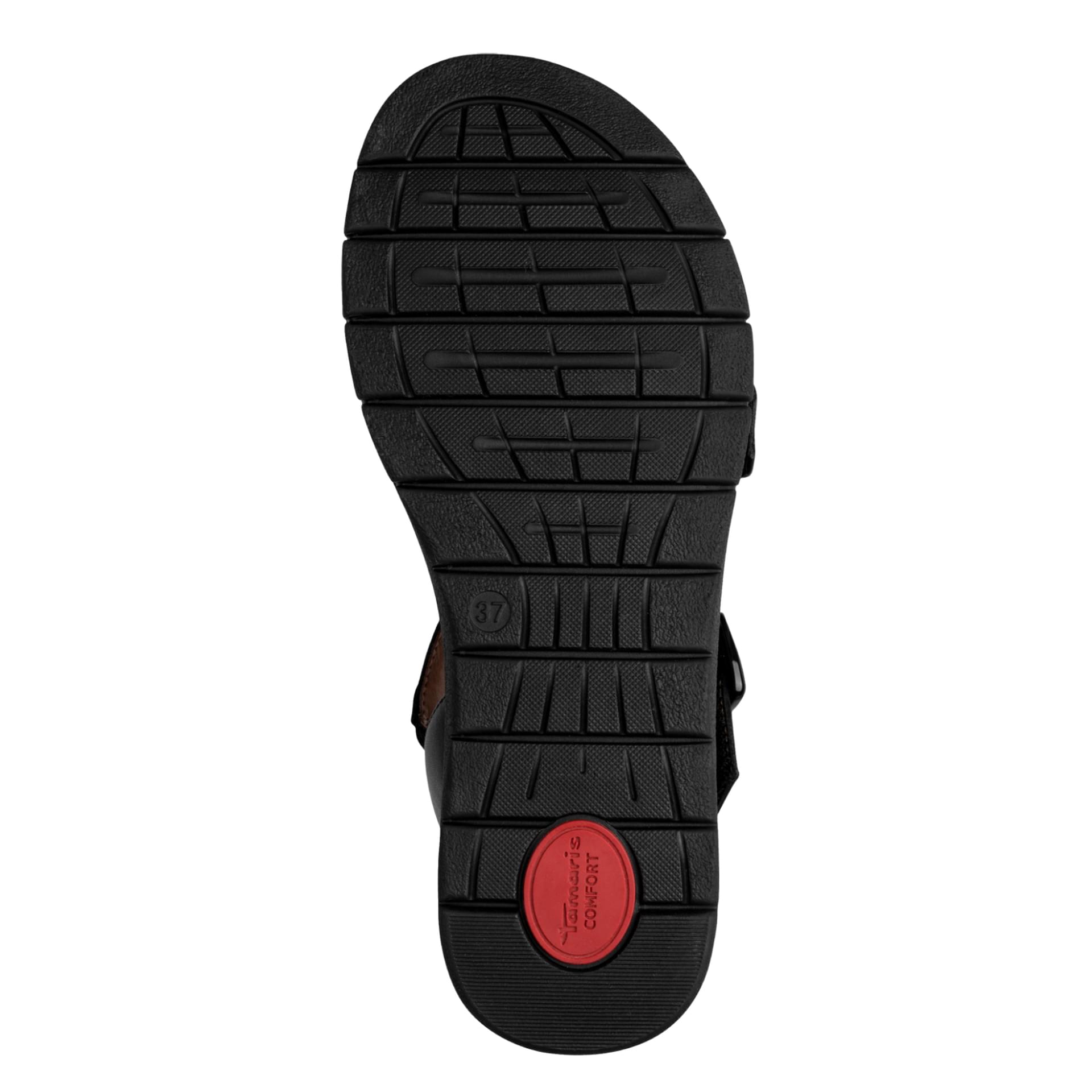 Tamaris Comfort Leanna Sandalen in Black Uni, zool (SKU 8-88736-46--007)