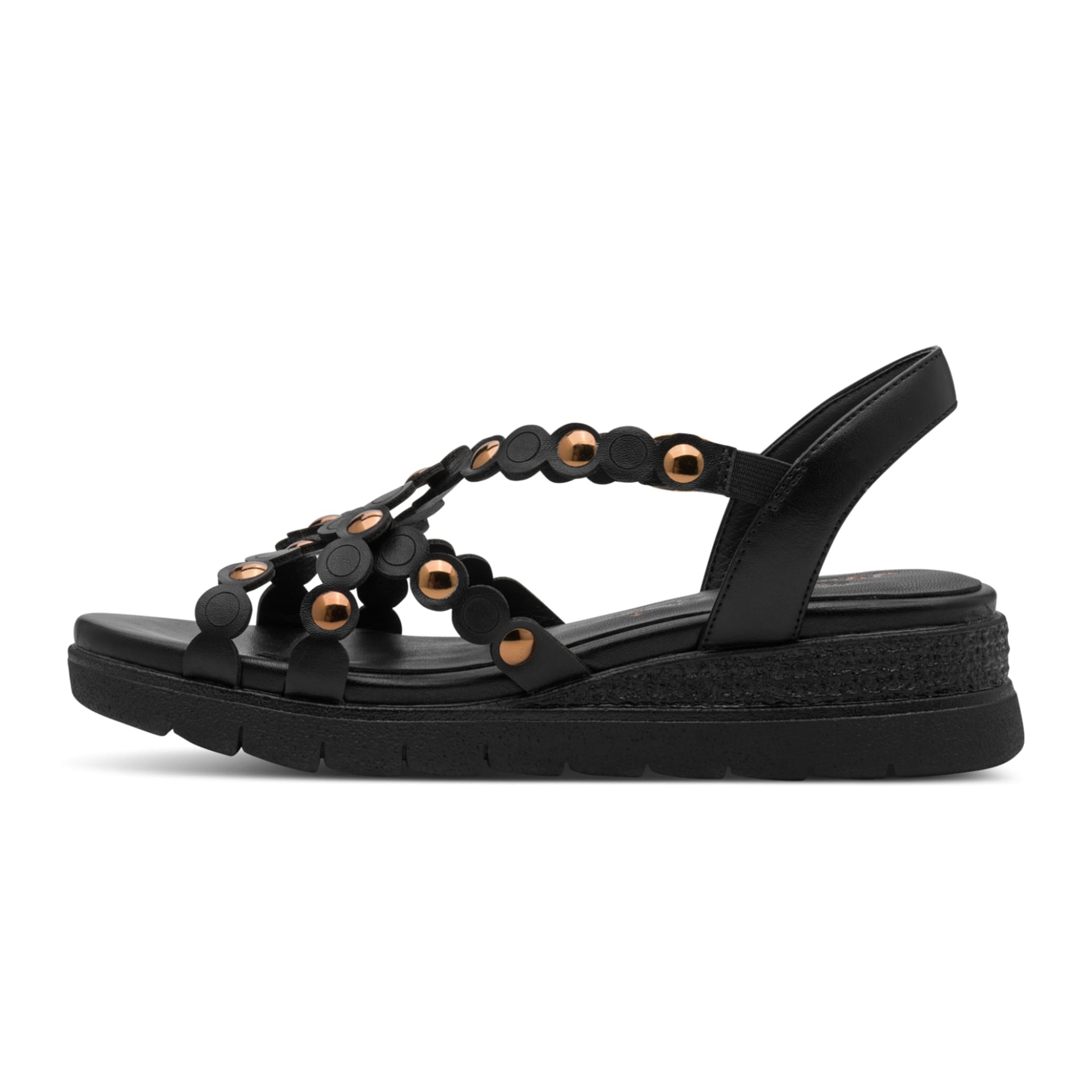 Tamaris Comfort Leanna Sandalen in Black Nappa, binnenzijde (SKU 8-88738-46--022)
