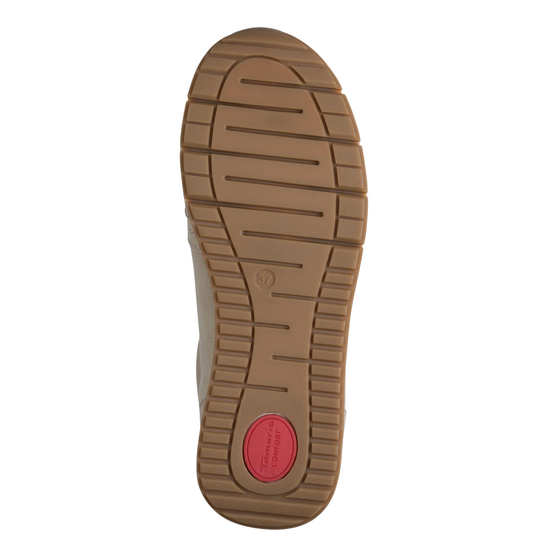 Tamaris Comfort Leso Baskets cuir in Beige Glam, semelle (SKU 8-83702-42--404)