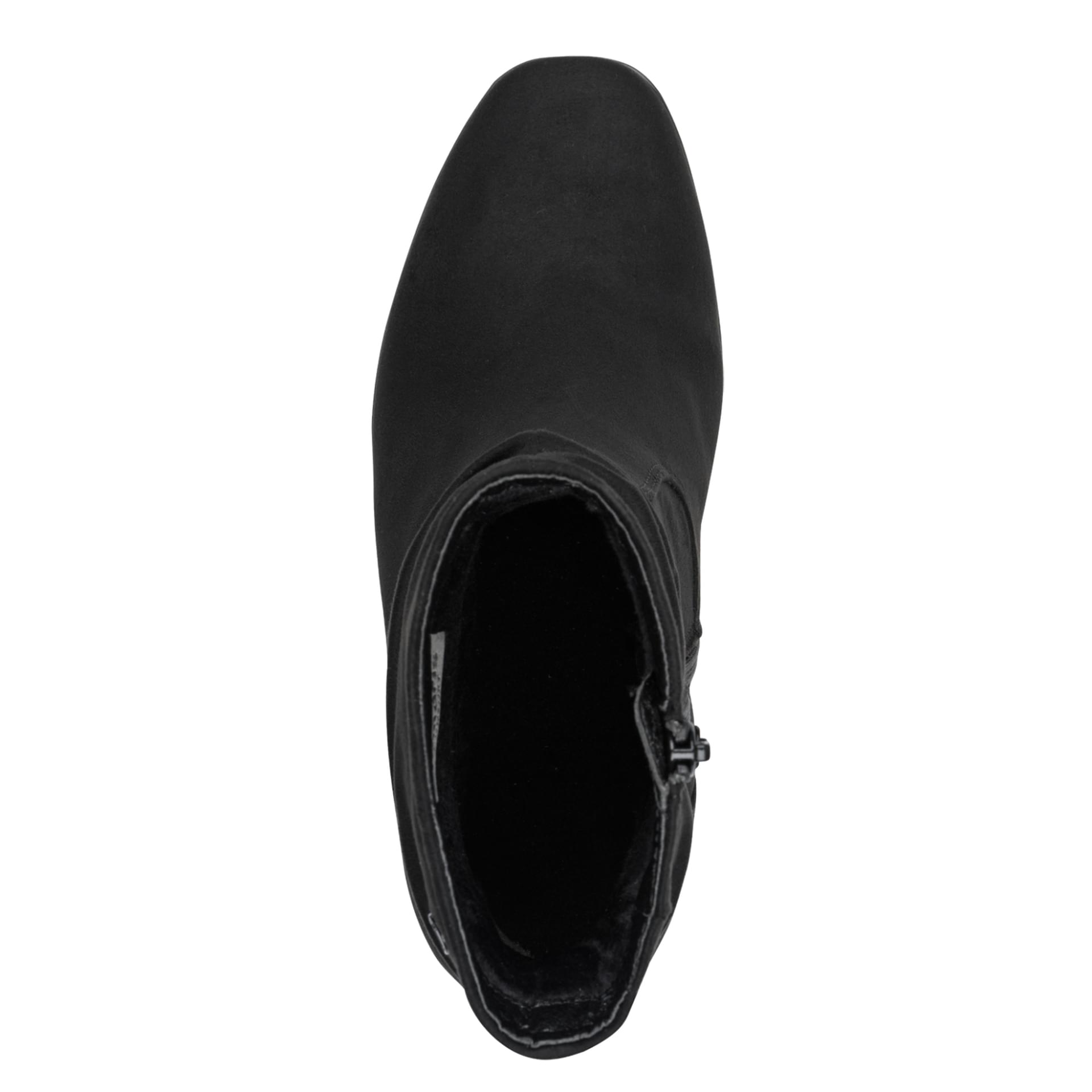 Tamaris Comfort Lilian Ankle Boots in Black, top view (SKU 8-85301-47--001)