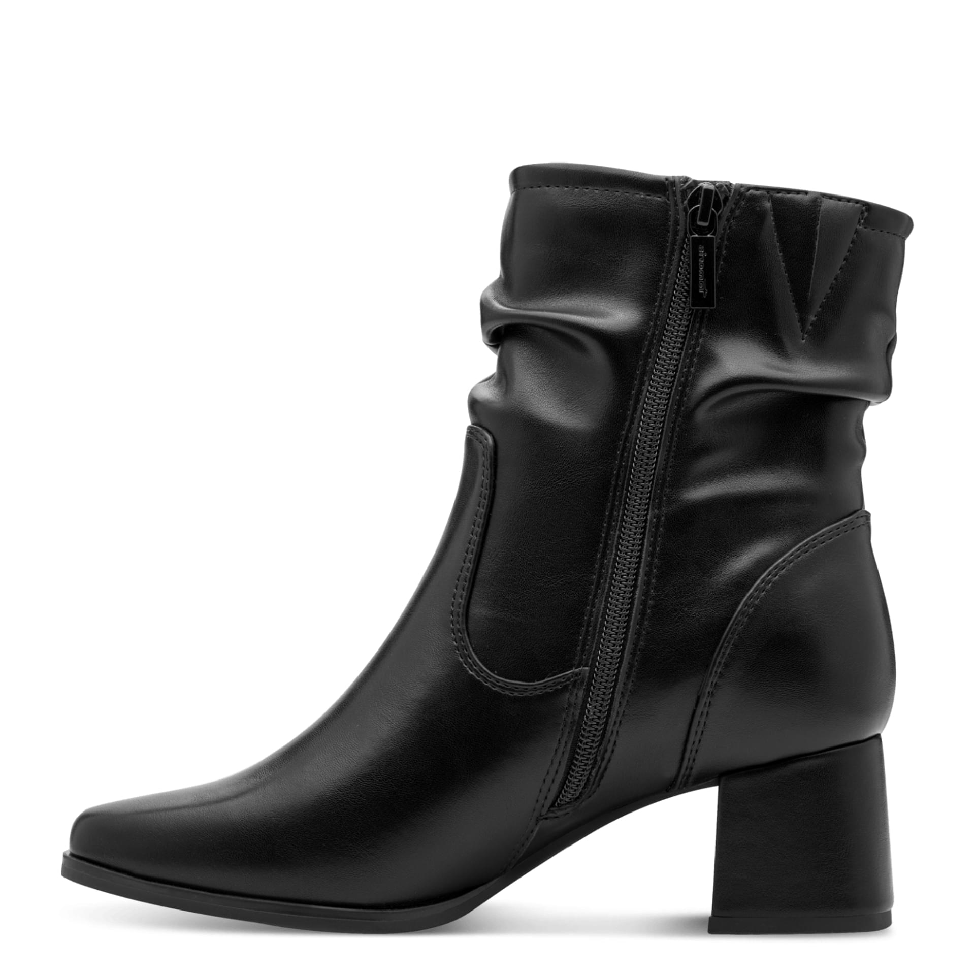 Tamaris Comfort Lilian Enkellaarsjes in Black Nappa, binnenzijde (SKU 8-85302-47--022)