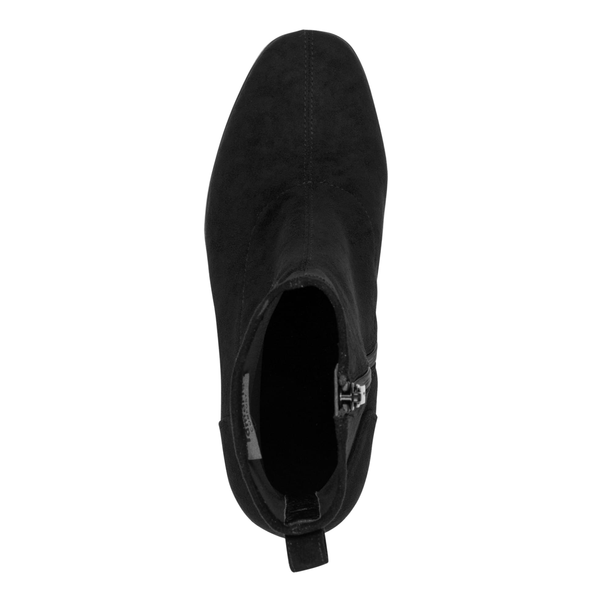 Tamaris Comfort Lilian Ankle Boots in Black, top view (SKU 8-85308-45--001)
