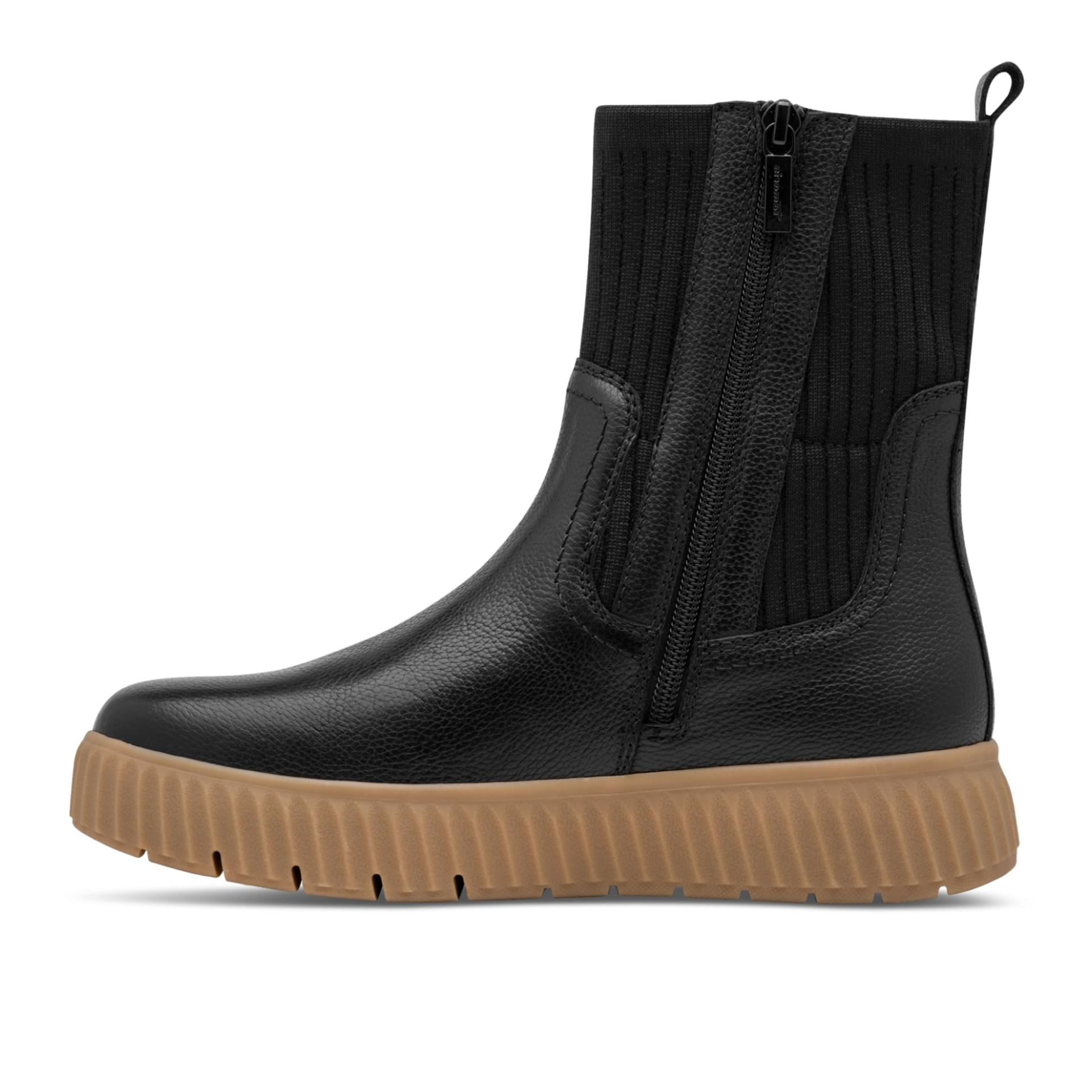Tamaris Comfort Maya Chelsea Boots leather in Black Nappa, inner side (SKU 8-86408-47--022)