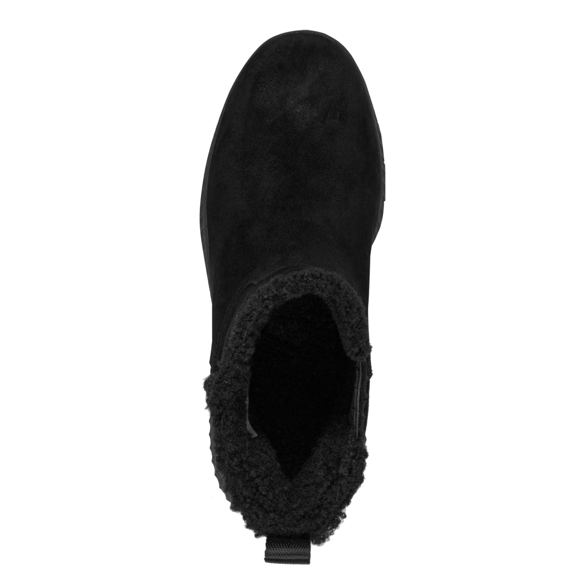 Tamaris Comfort Maya Ankle Boots in Black, top view (SKU 8-86422-45--001)