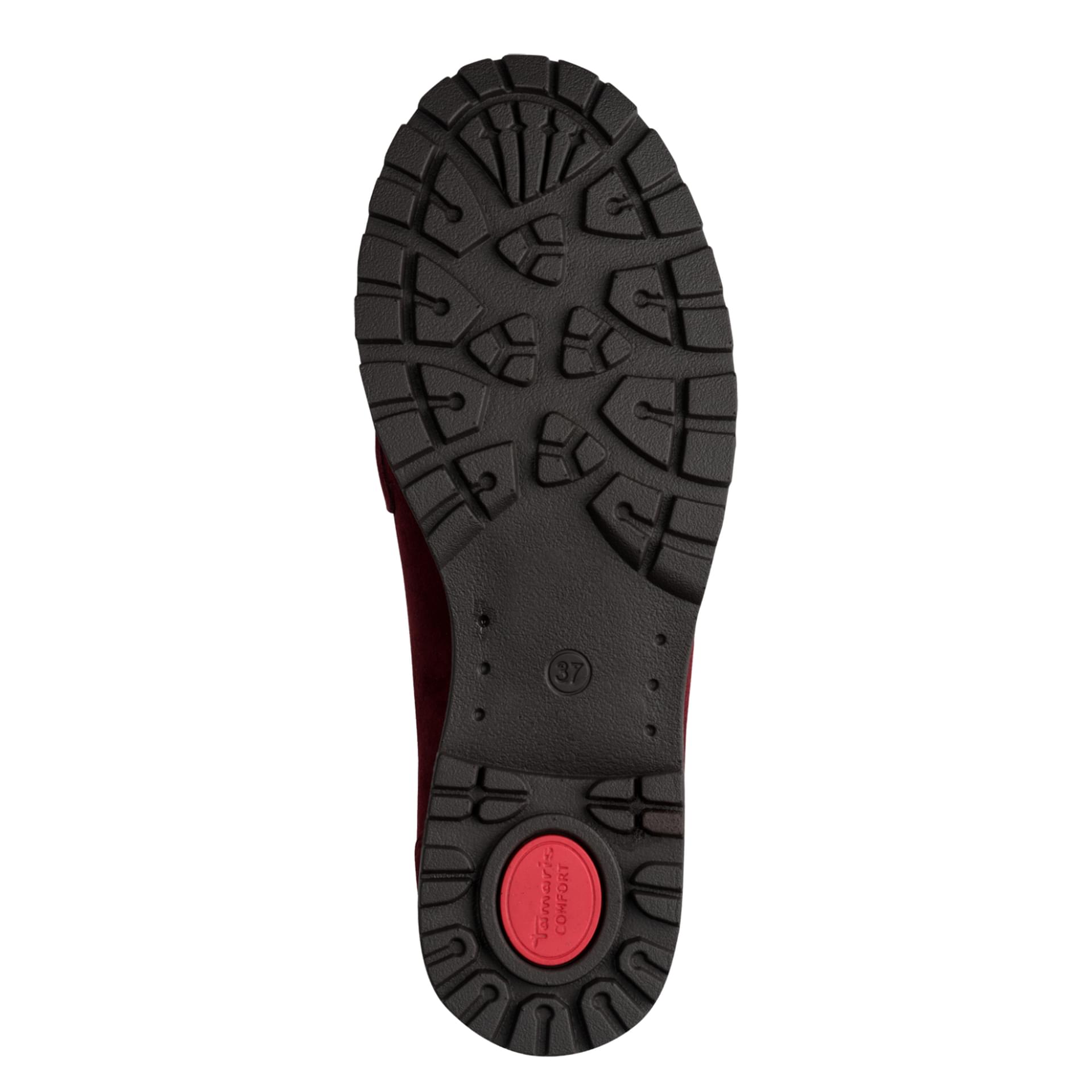 Tamaris Comfort Mayla Loafers cuir in Cranberry, semelle (SKU 8-84600-47--535)