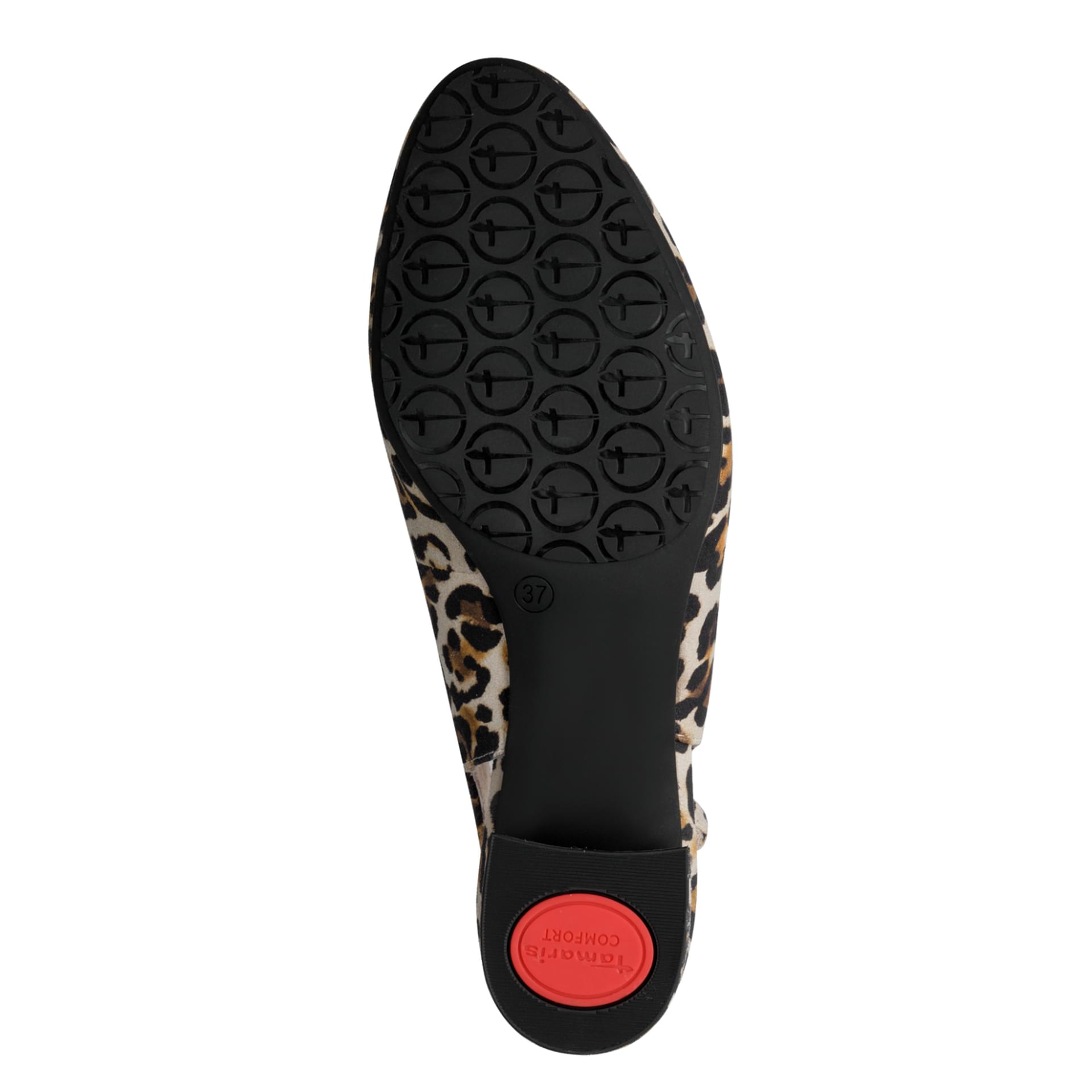 Tamaris Comfort Mewe Hakken in Leopard, zool (SKU 8-89500-44--903)