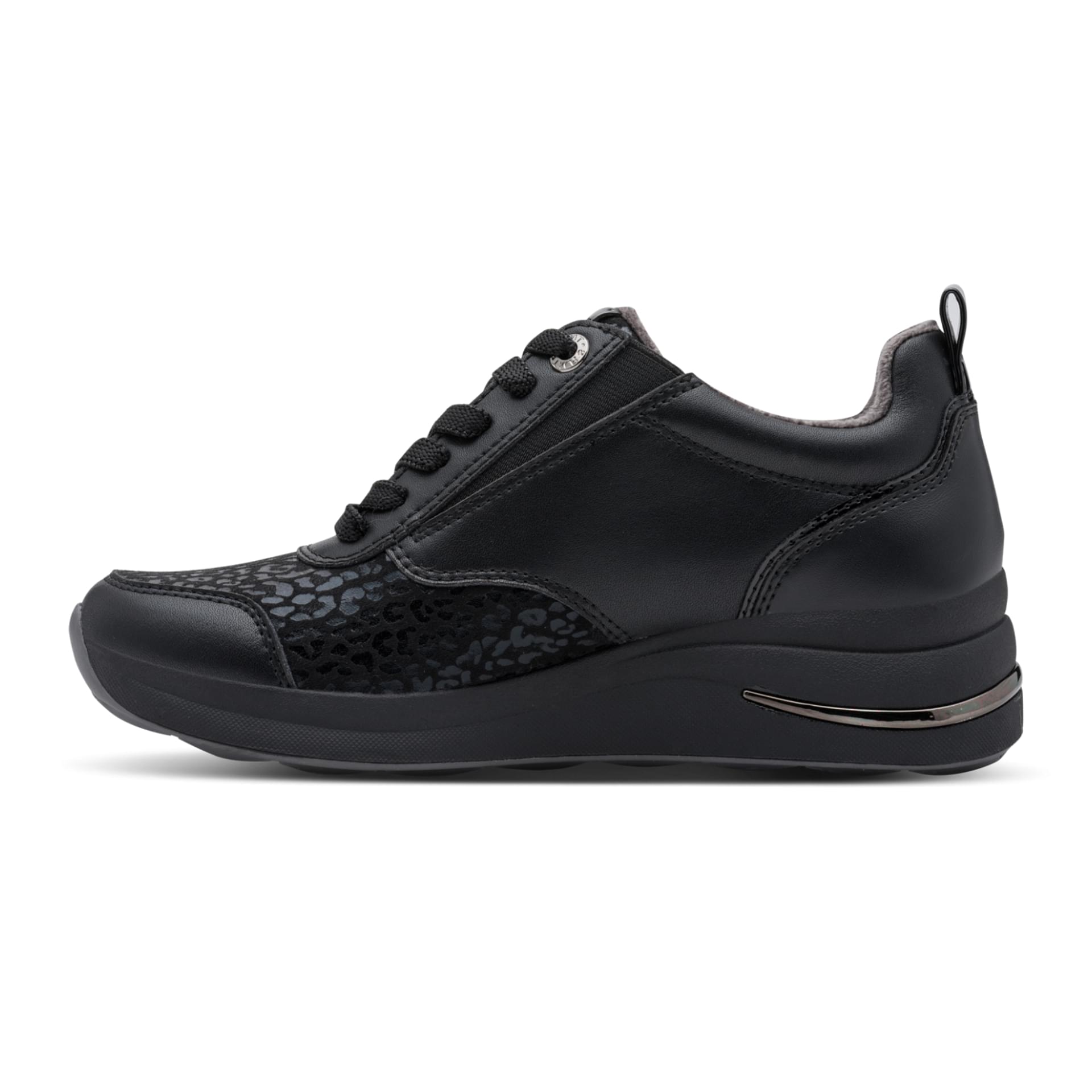 Tamaris Comfort Milana Sneakers in Black Nappa, binnenzijde (SKU 8-83714-43--022)