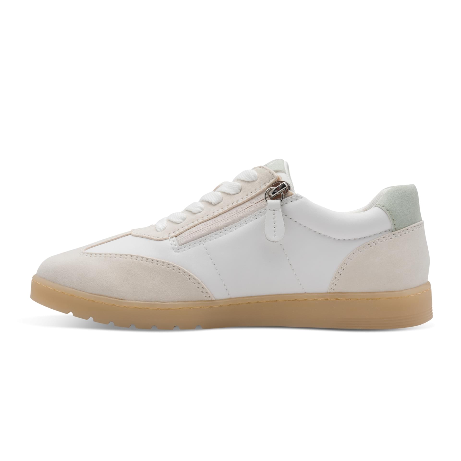 Tamaris Comfort Miley Sneakers in White/Lt Grey, inner side (SKU 8-83741-46--120)