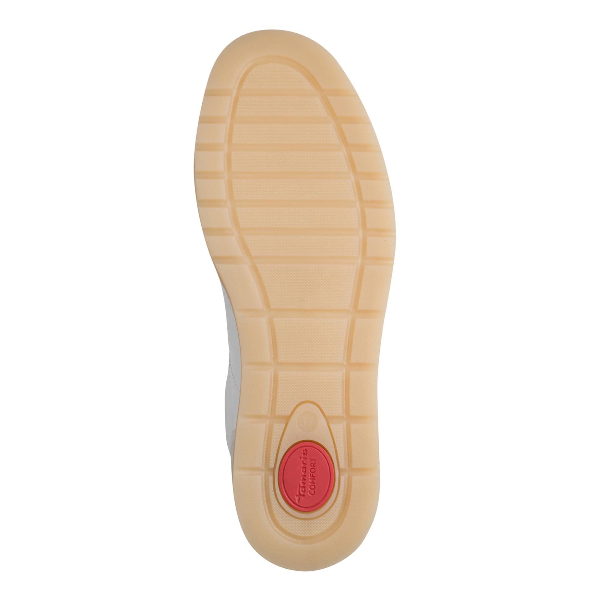 Tamaris Comfort Miley Sneakers in White/Lt Grey, sole (SKU 8-83741-46--120)