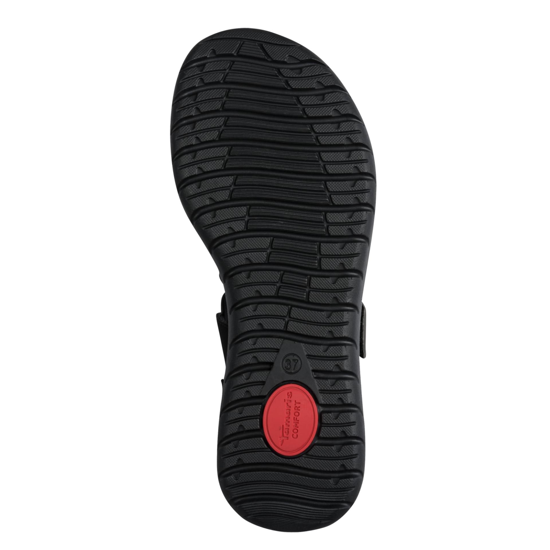 Tamaris Comfort Polly Sandalen in Black, zool (SKU 8-88734-46--001)
