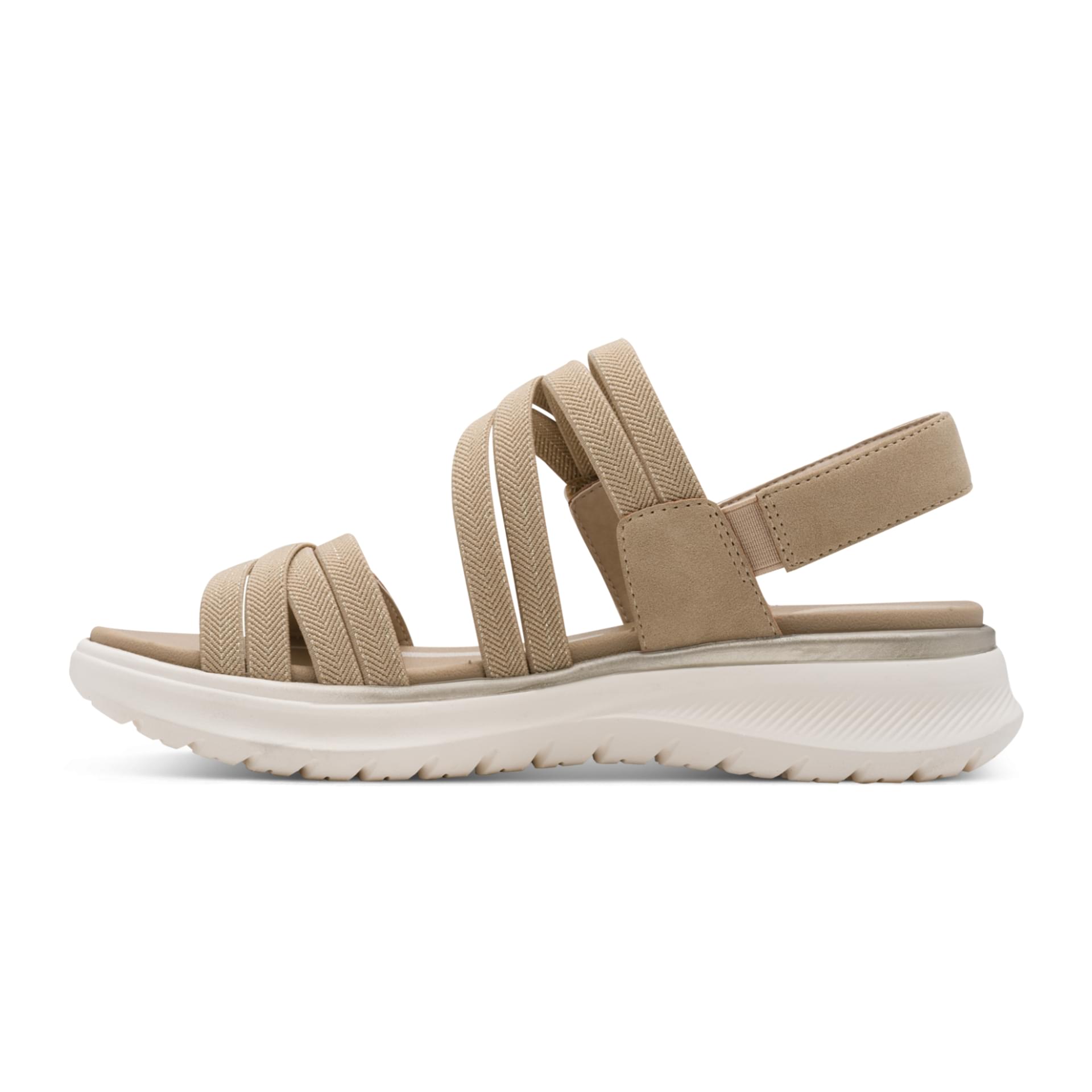 Tamaris Comfort Polly Sandalen in Beige/Gold, binnenzijde (SKU 8-88734-46--499)