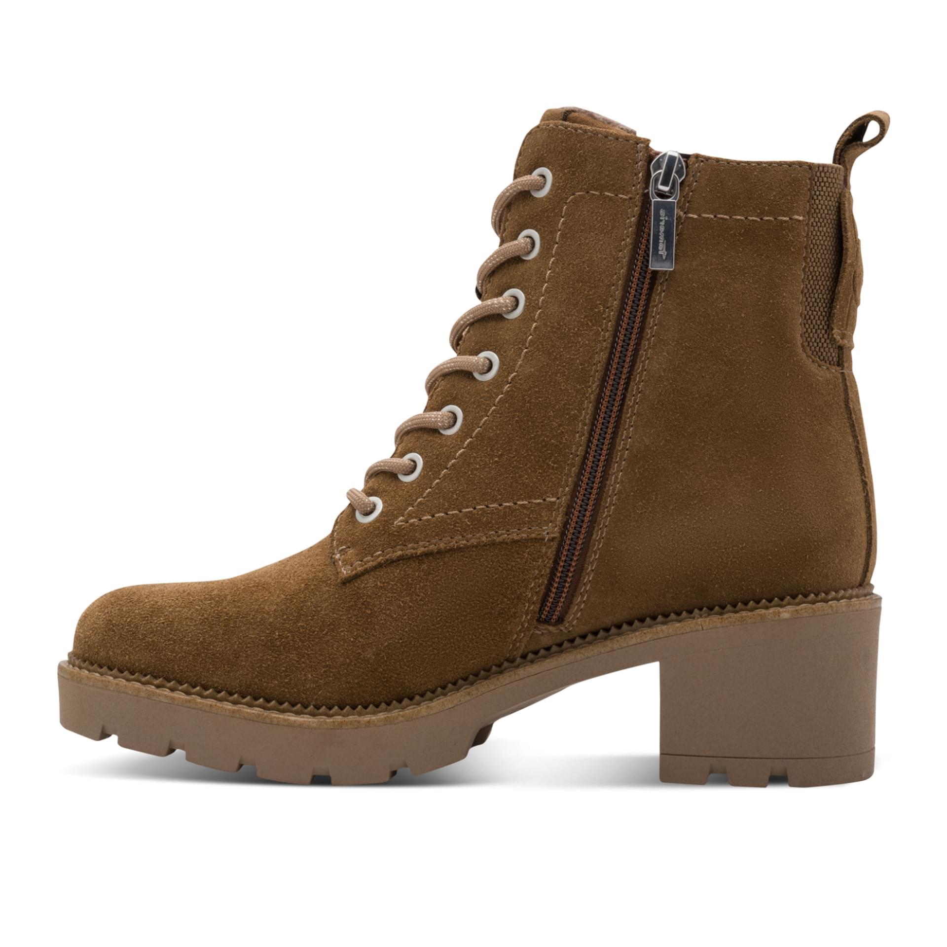Tamaris Comfort Sophia Enkellaarsjes leer in Cappuccino, binnenzijde (SKU 8-85101-45--365)