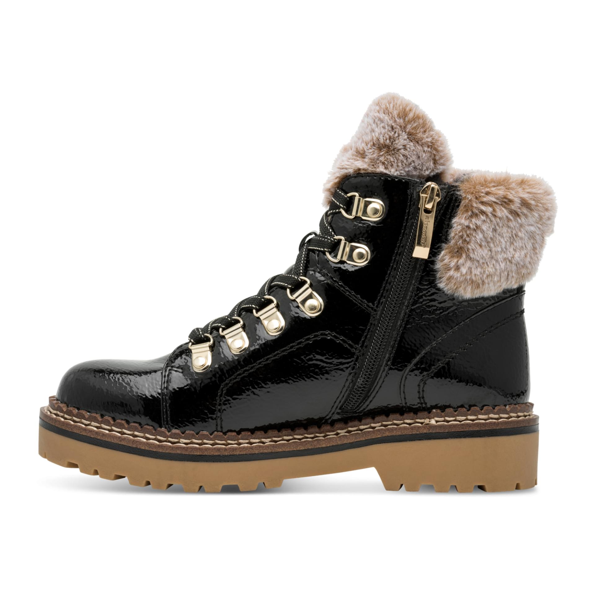 Tamaris Adalena Ankle Boots 1-26264-43 in Black Patent
