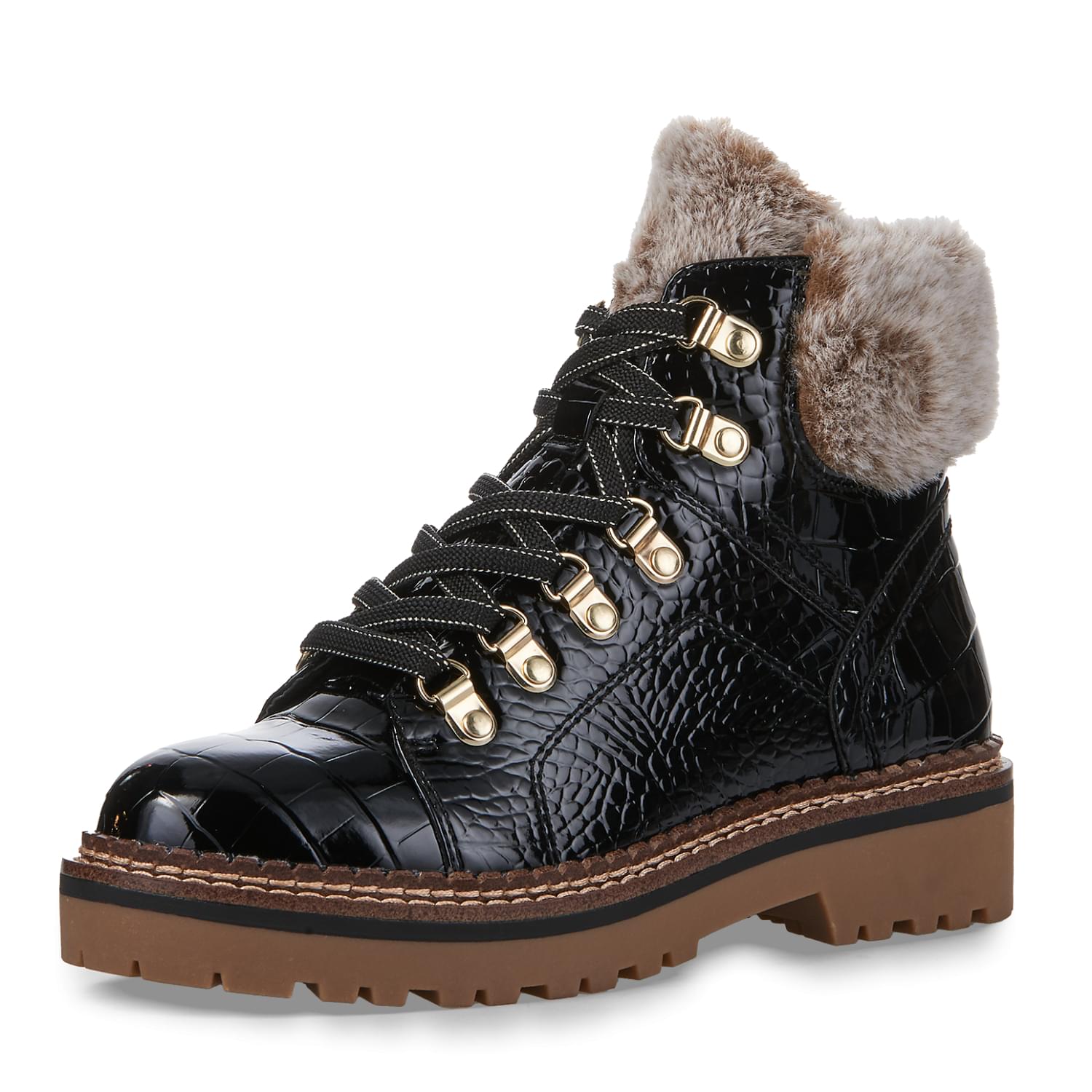 Tamaris Adalena Bottines 1-26264-43 in Black Croco