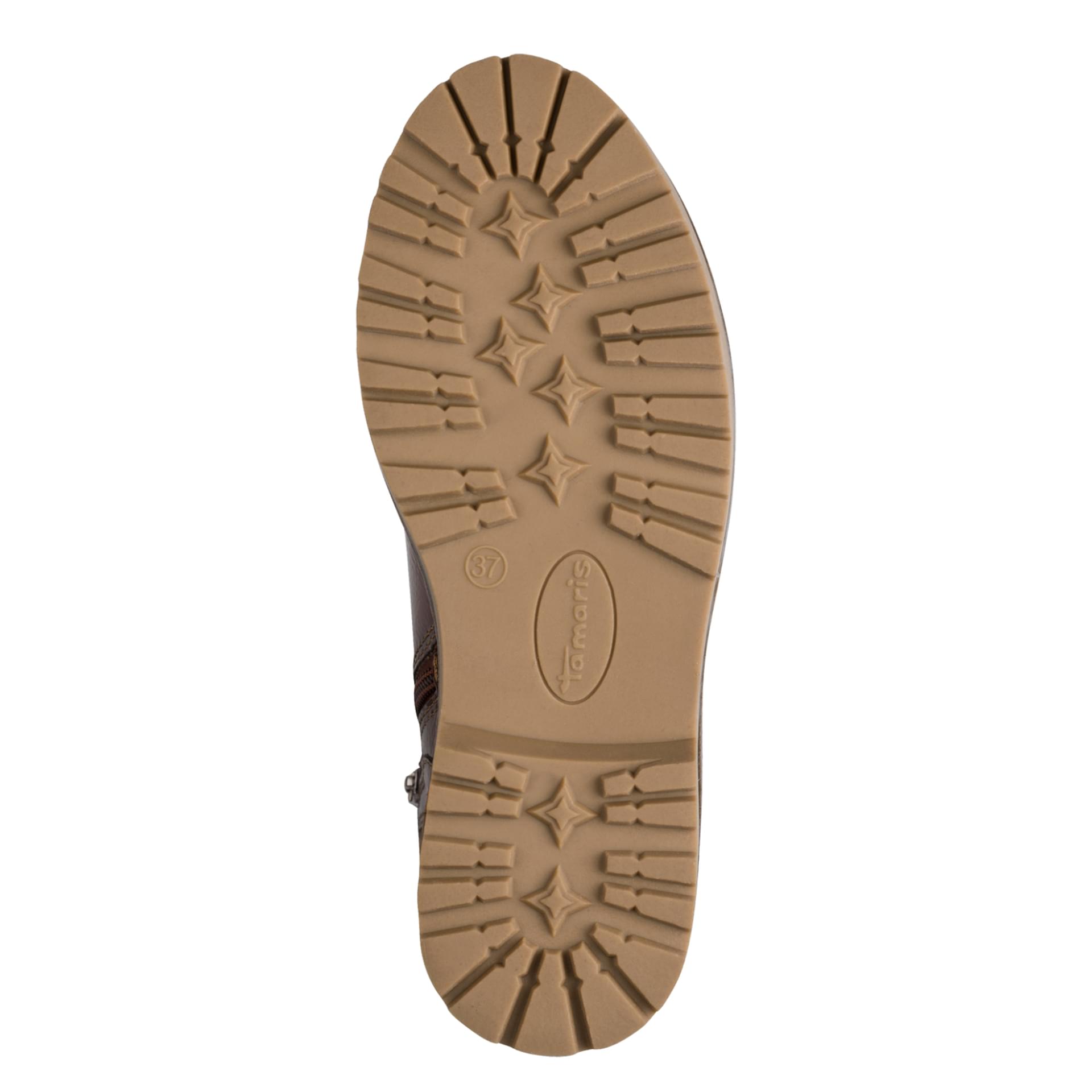 Tamaris Adalena Bottines 1-26264-43 in Brown Patent