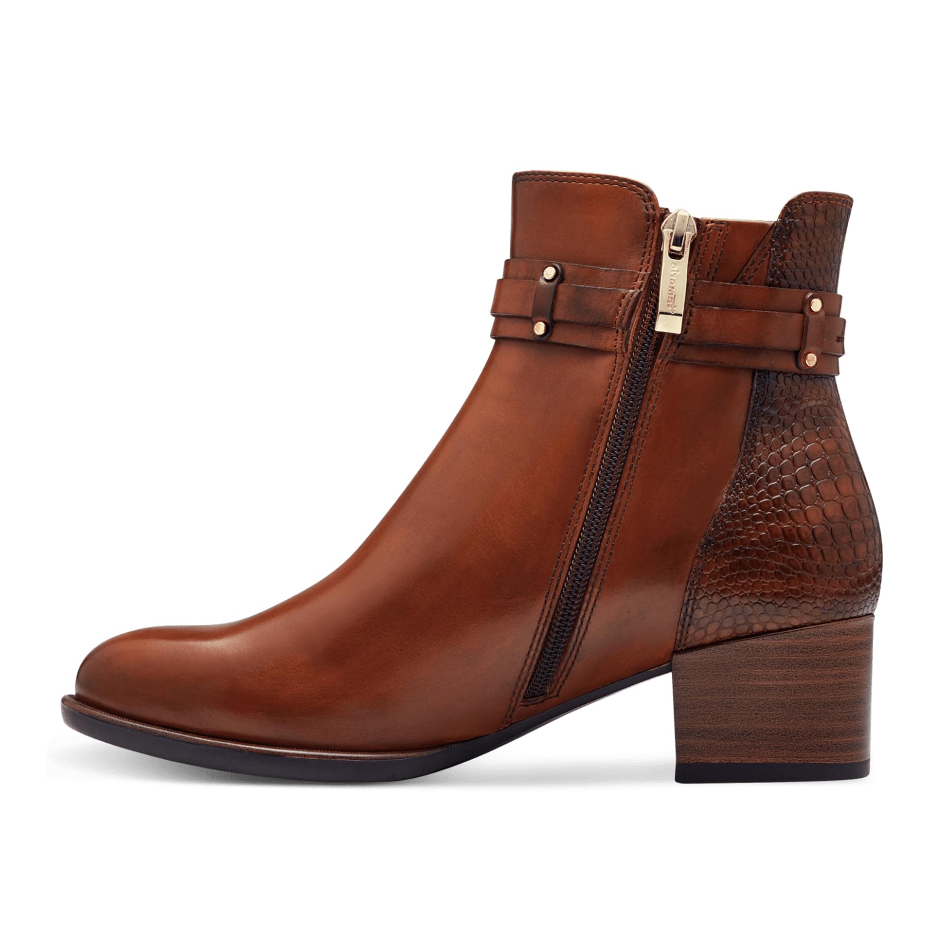 Tamaris Akaria Ankle Boots 1-25343-43 in Cognac