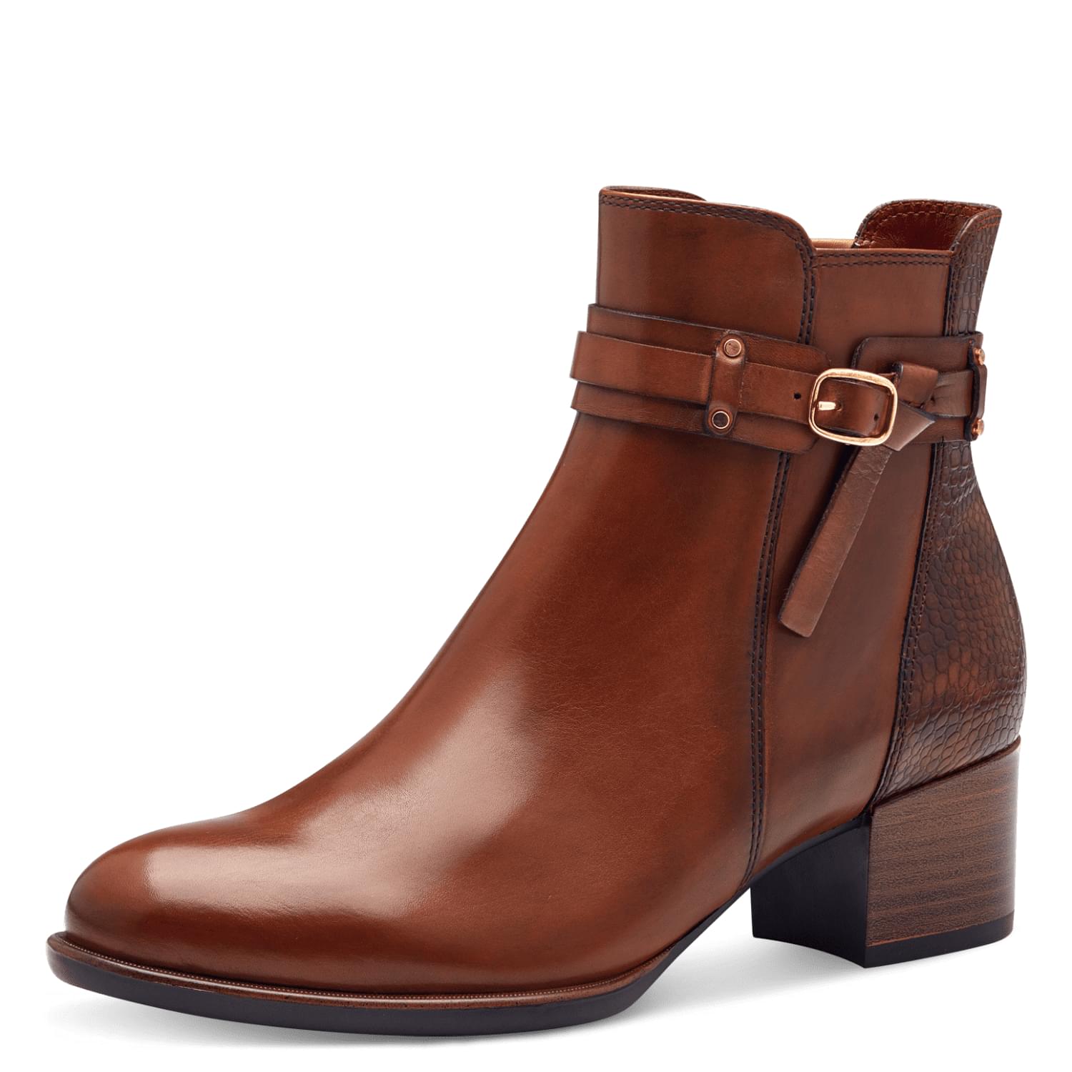 Tamaris Akaria Ankle Boots 1-25343-43 in Cognac