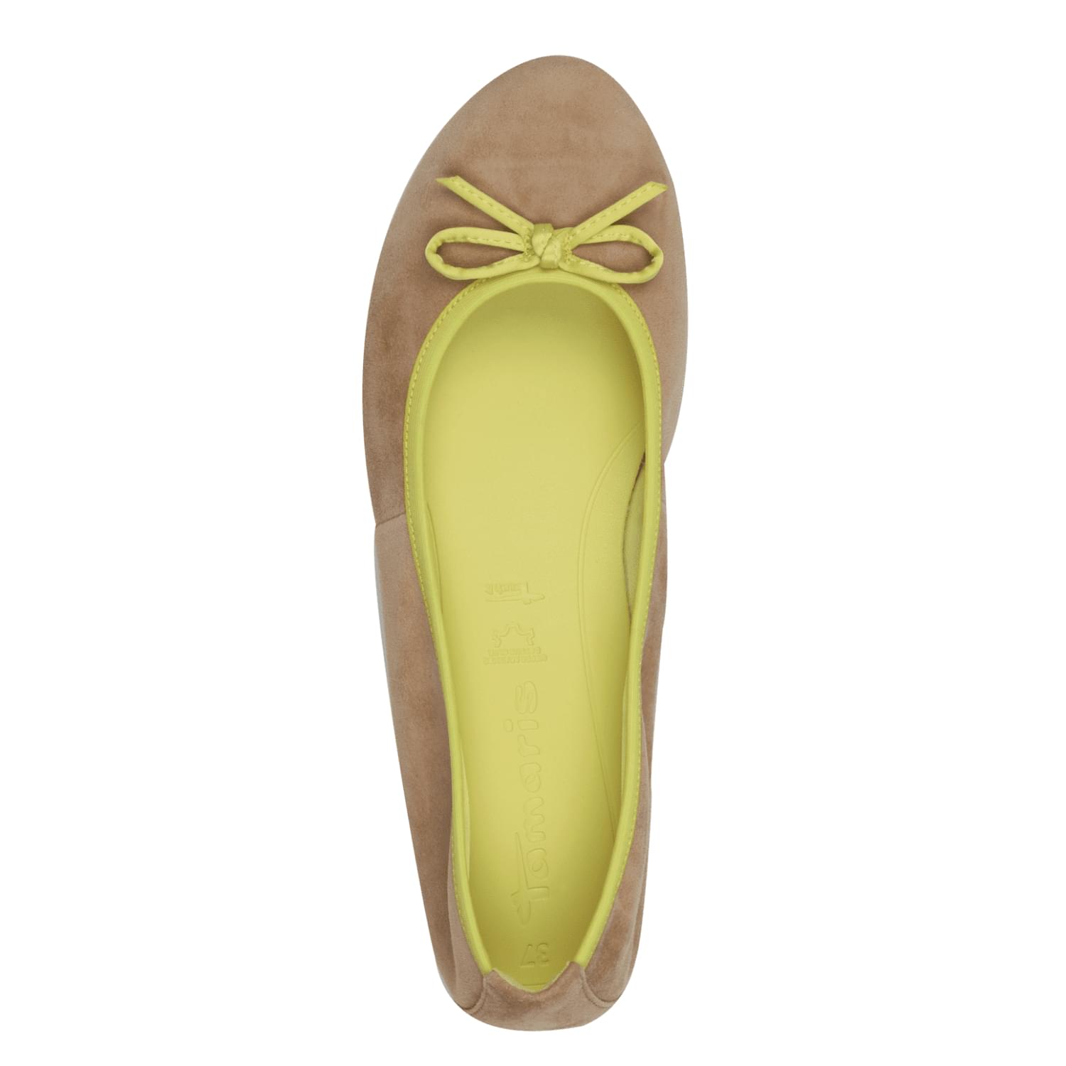 Tamaris Alena Ballerinas 1-22166-44 in Tan Comb