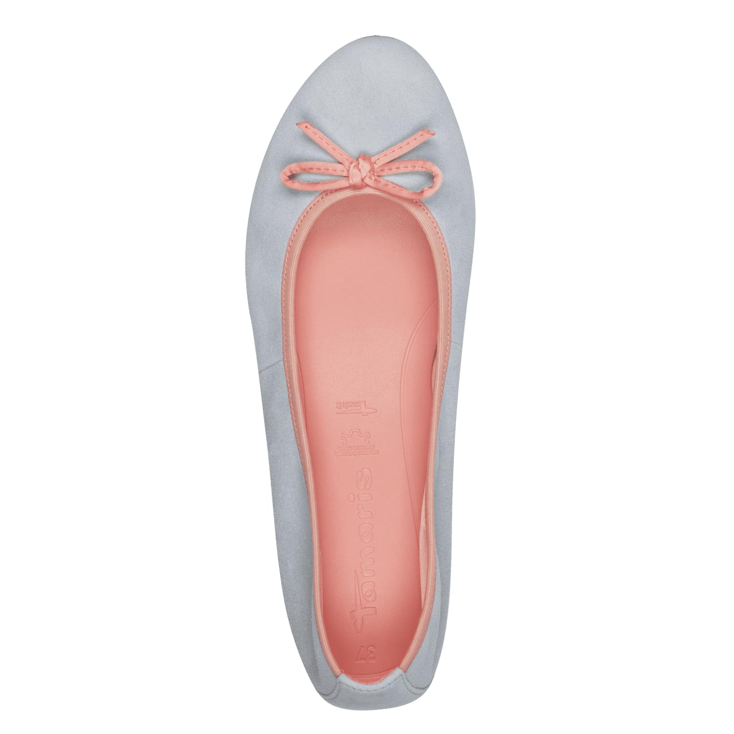 Tamaris Alena Ballerinas 1-22166-44 in Lt. Blue Comb