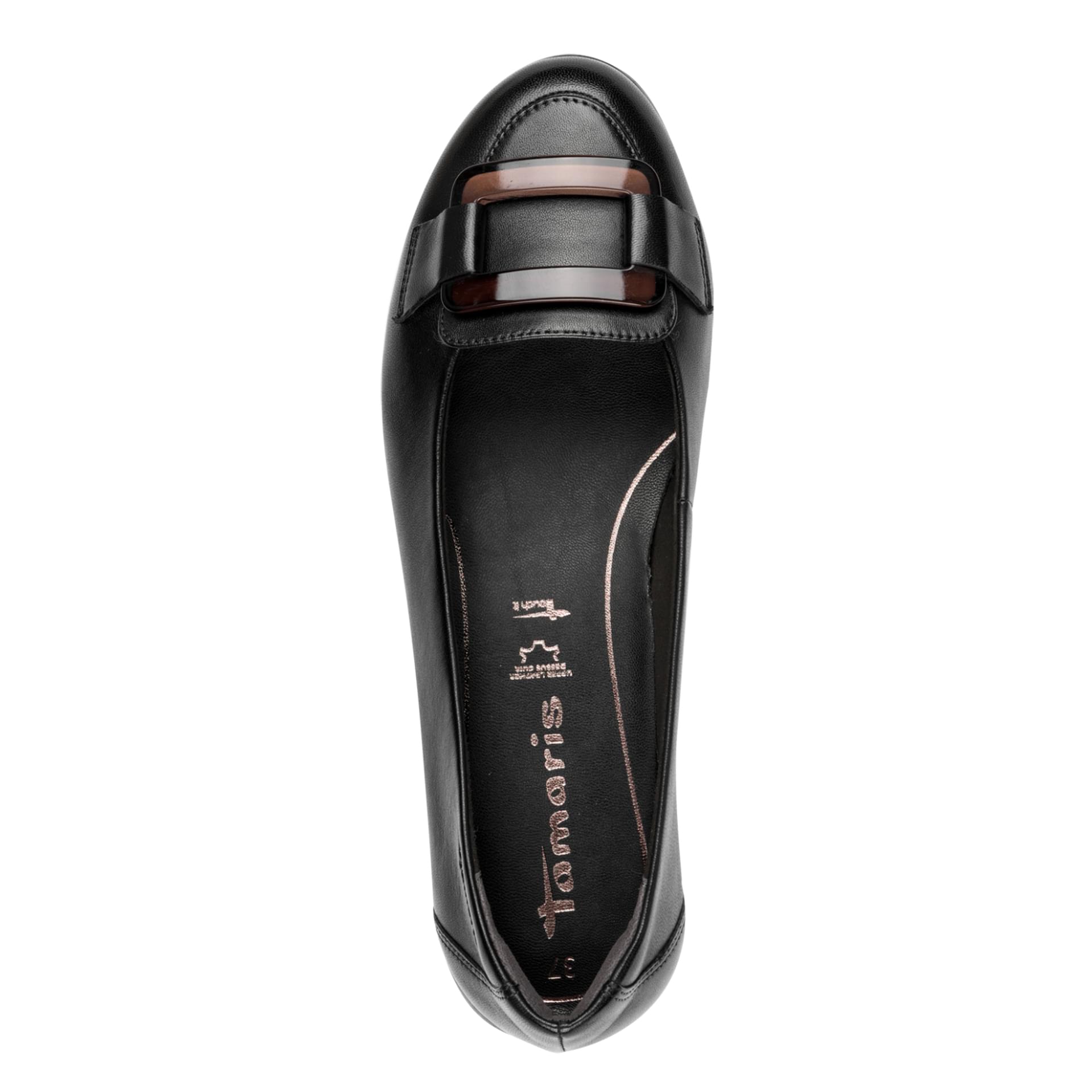 Tamaris Alena Ballerinas 1-22170-45 in Black Leather