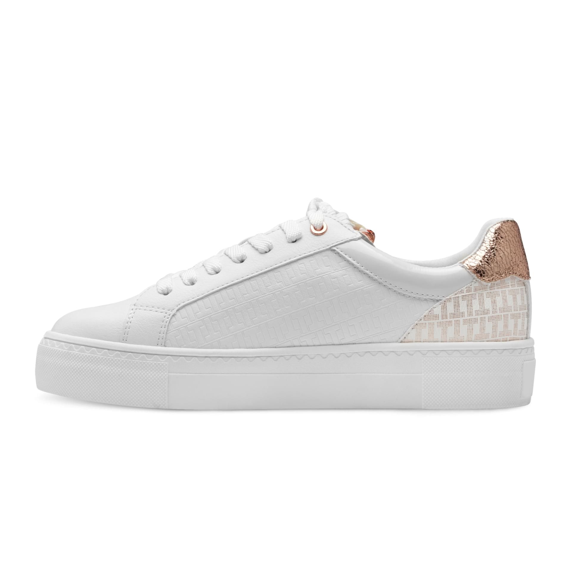 Tamaris Alexia Sneakers 1-23313-41 in Wht/Rose Gold