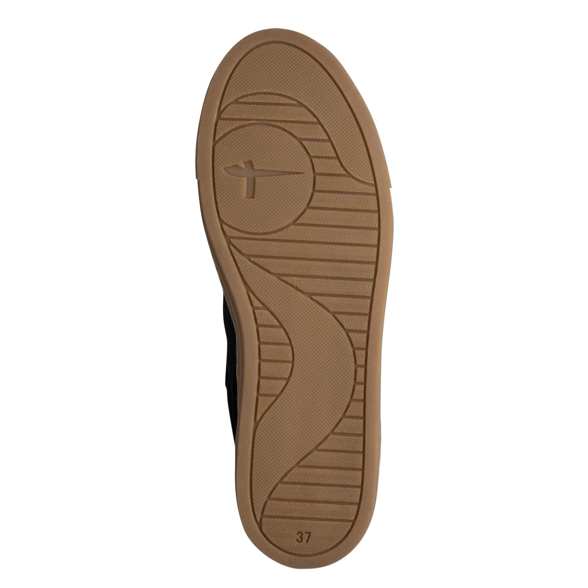 Tamaris Alexia Sneakers leather in Black, sole (SKU 1-23708-47--001)