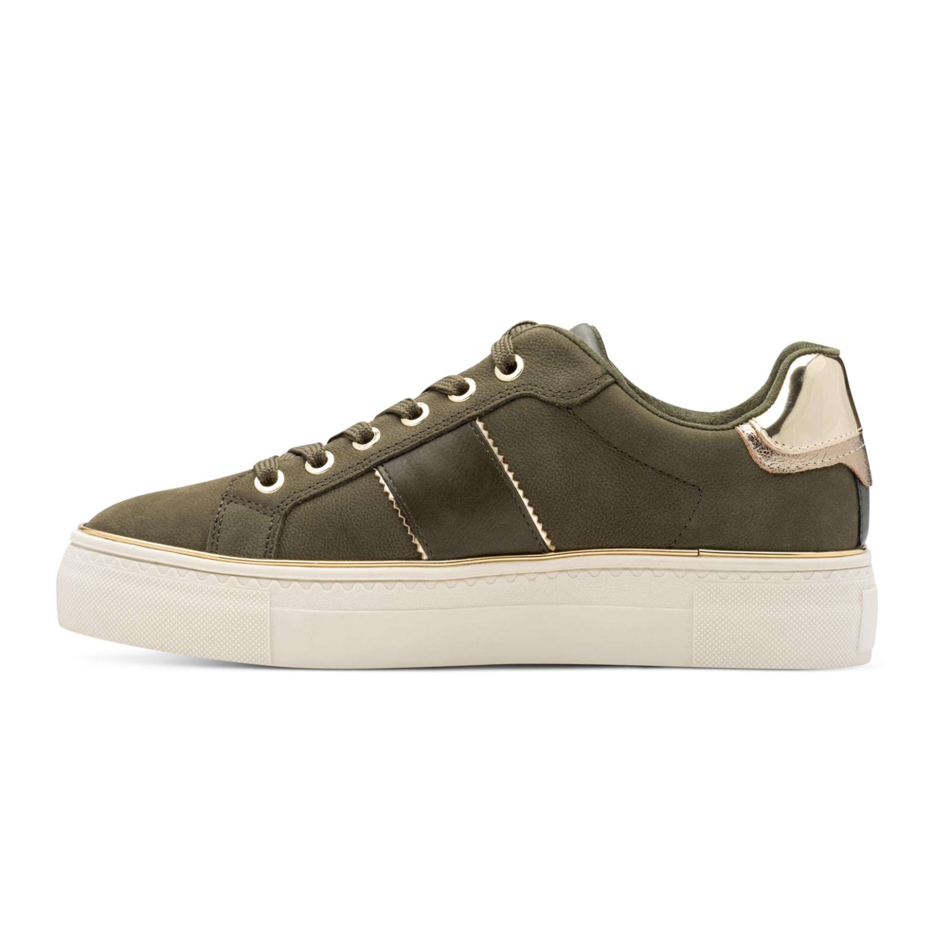 Tamaris Alexia Sneakers 1-23724-42 in Olive Nubuc