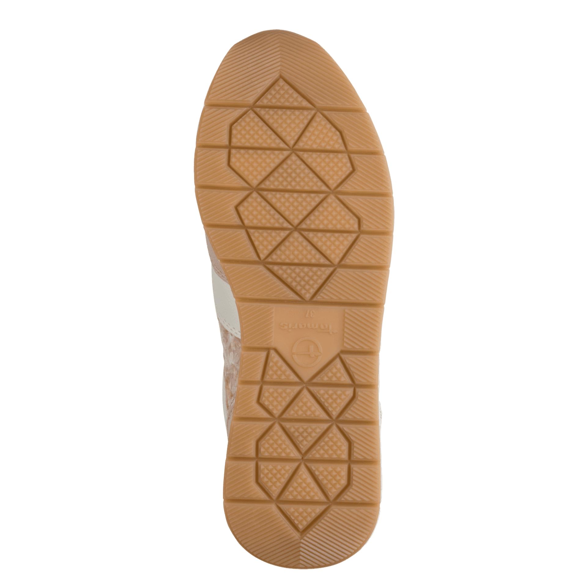 Tamaris Almina Sneakers 1-23732-41 in Beige Struct.