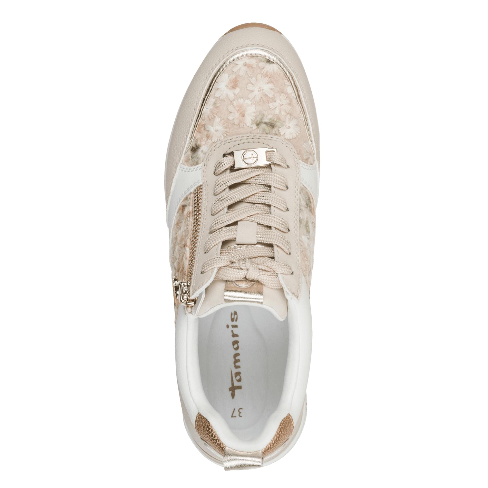 Tamaris Almina Sneakers 1-23732-41 in Beige Struct.