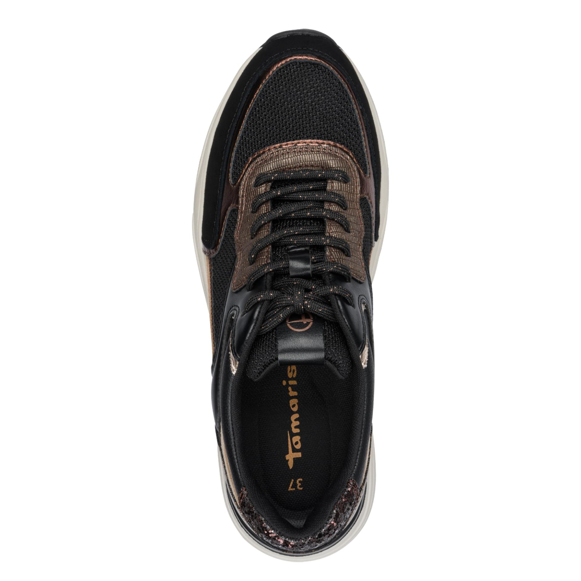 Tamaris Altina Sneakers 1-23745-43 in Black/Copper