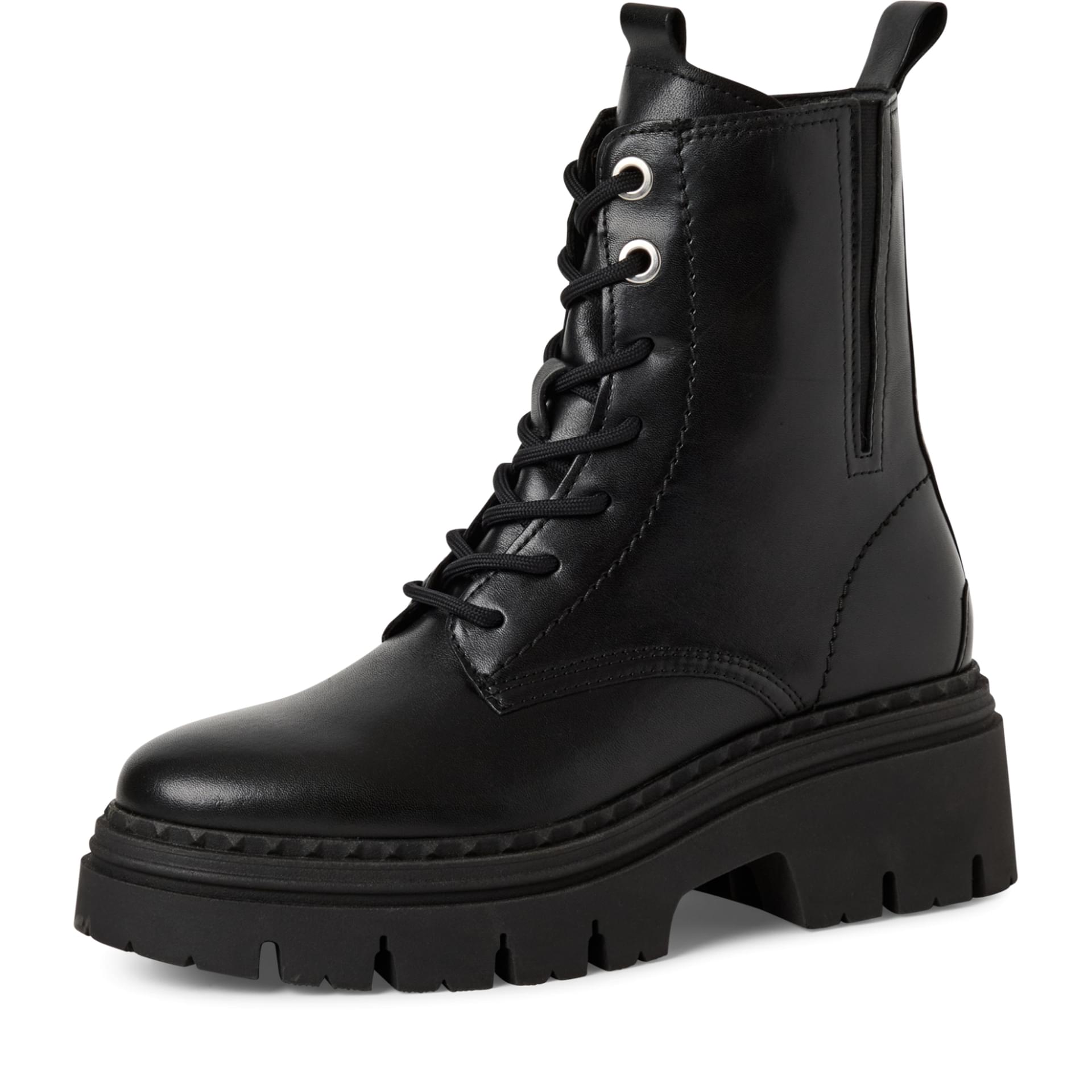 Tamaris Analisa Ankle Boots 1-25209-45 in Black Leather