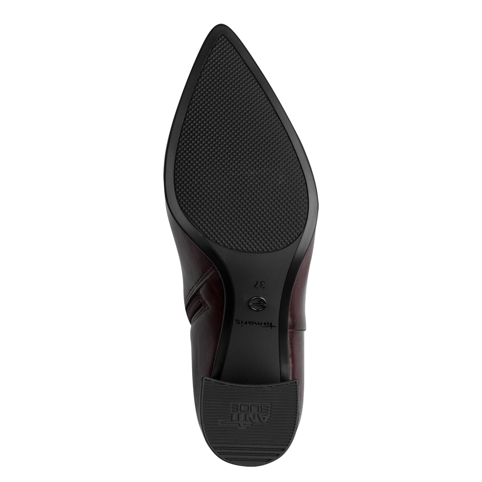 Tamaris Angatha Enkellaarsjes in Merlot, zool (SKU 1-25023-47--537)