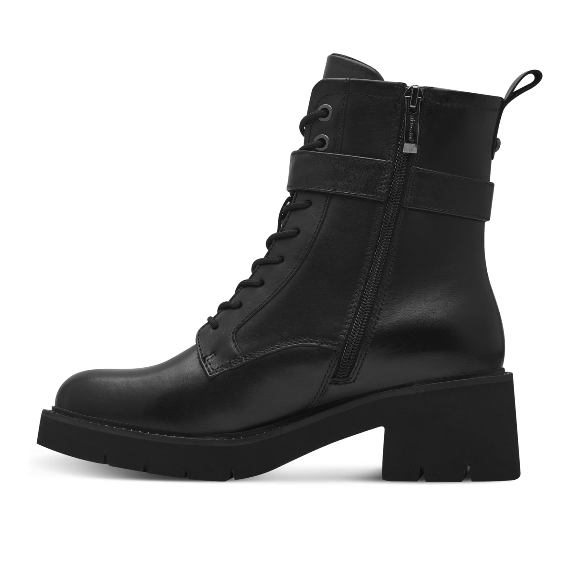 Tamaris Anpper Ankle Boots 1-25240-43 in Black Leather