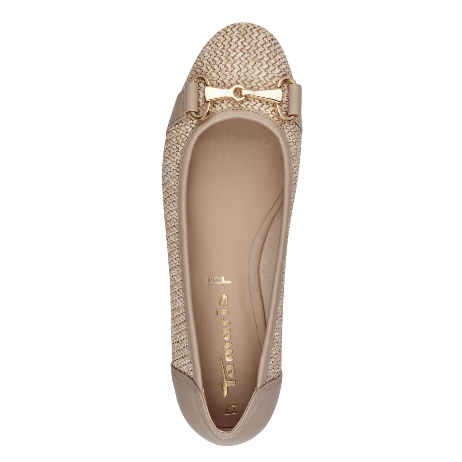 Tamaris Anuta Ballerinas 1-22112-42 in Taupe