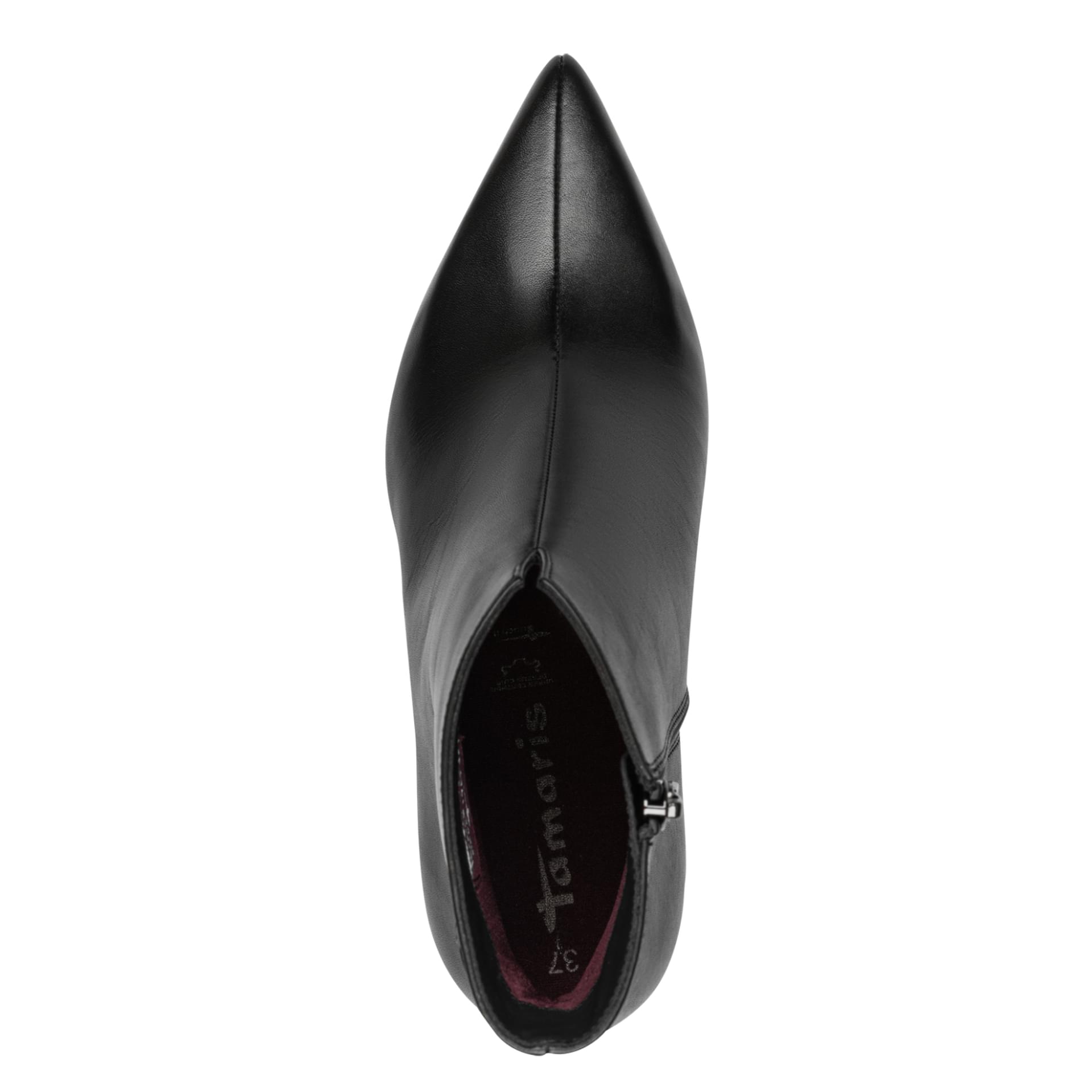 Tamaris Aquila Enkellaarsjes leer in Black, zool (SKU 1-25320-47--001)
