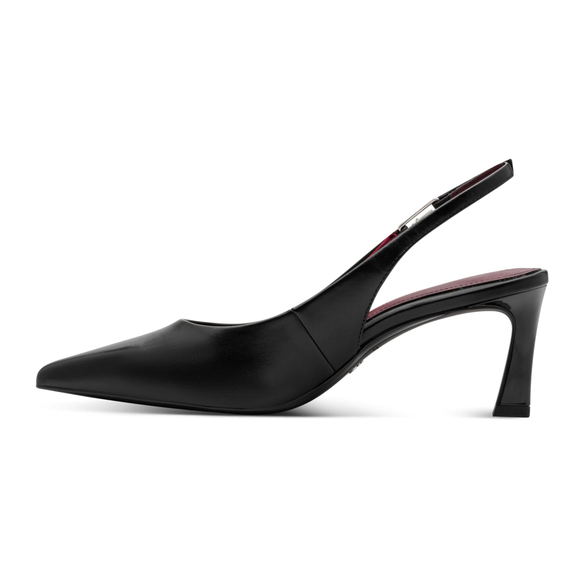 Tamaris Aquila Talons in Black Leather, côté intérieur (SKU 1-29612-47--003)