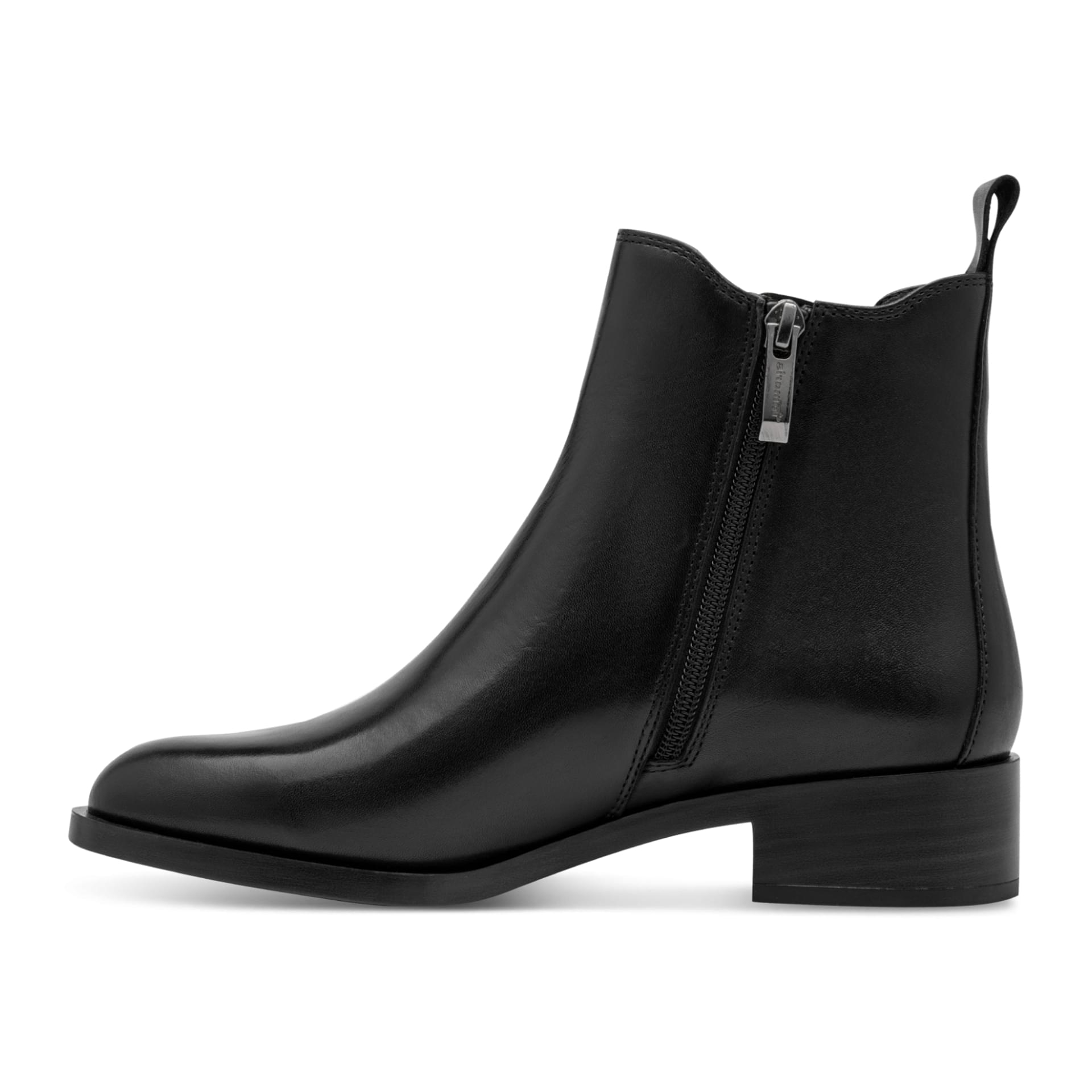Tamaris Areti Chelsea Boots cuir in Black, côté intérieur (SKU 1-25361-47--001)