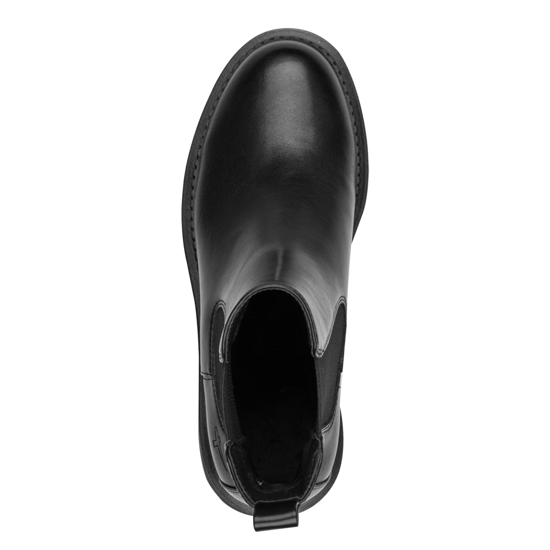 Tamaris Arlette Chelsea Boots in Black, vue de dessus (SKU 1-25454-47--001)