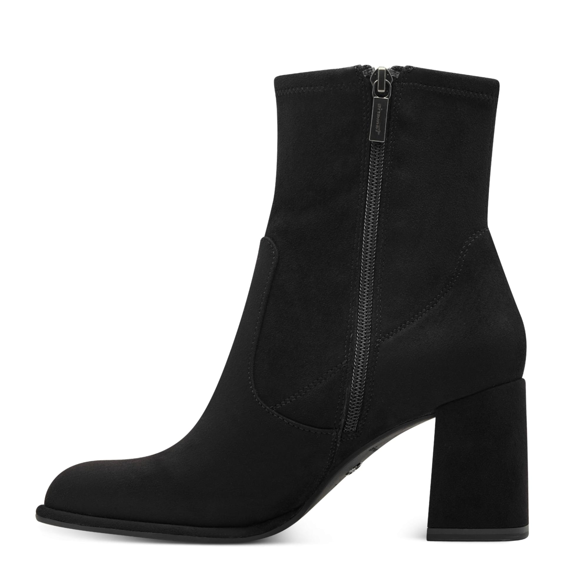 Tamaris Aspasia Enkellaarsjes 1-25057-43 in Black Suede