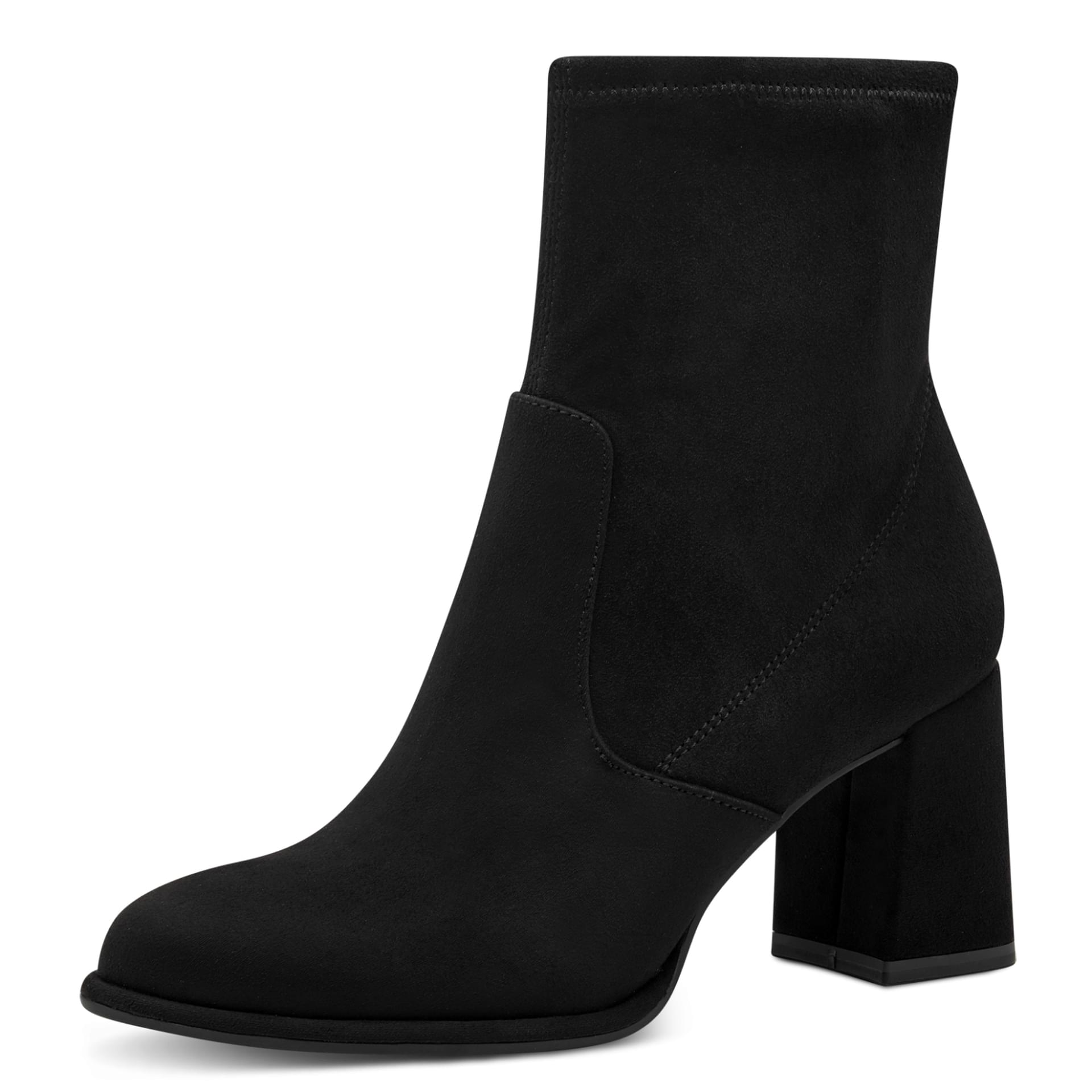 Tamaris Aspasia Enkellaarsjes 1-25057-43 in Black Suede