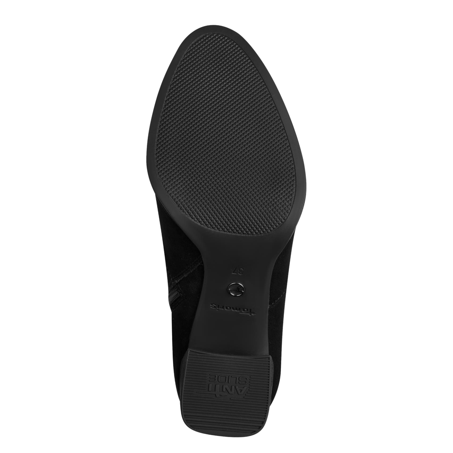 Tamaris Aspasia Enkellaarsjes 1-25057-43 in Black Suede