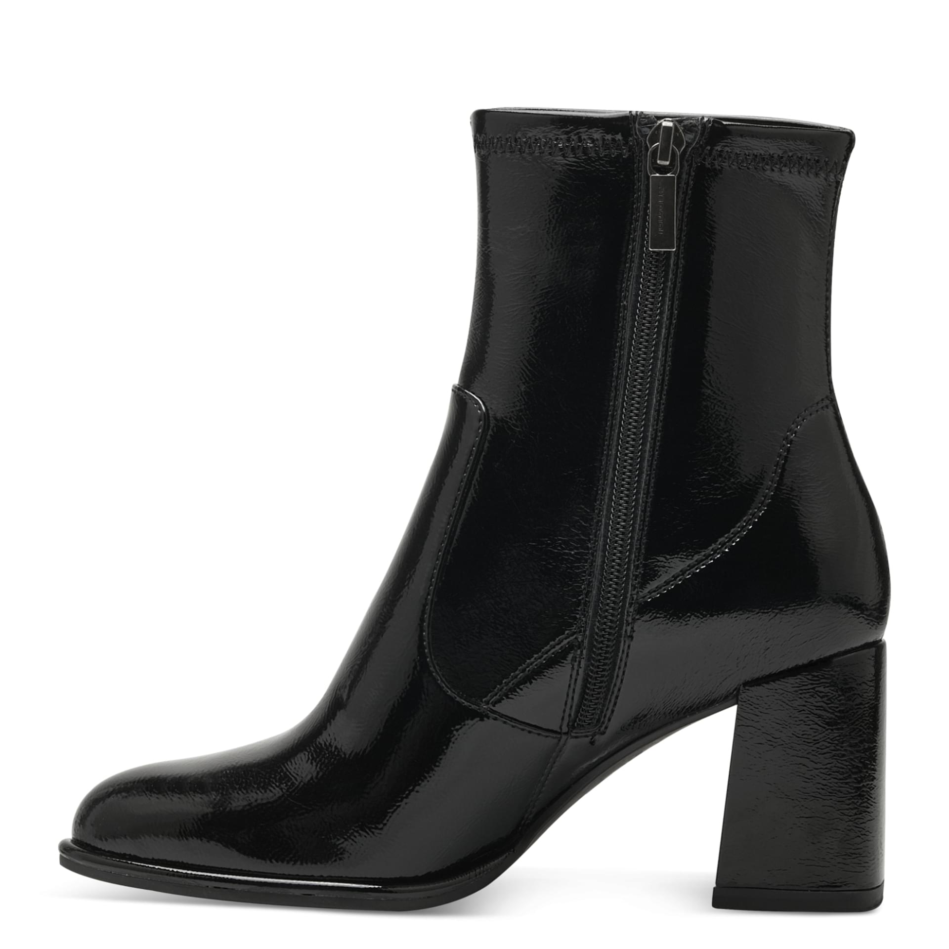 Tamaris Aspasia Bottines 1-25357-41 in Black Patent