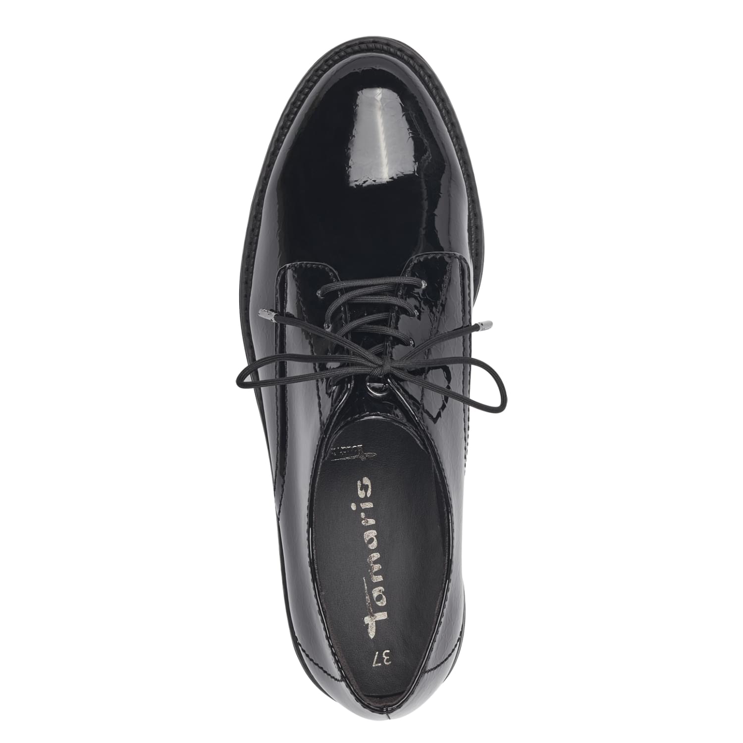 Tamaris Badam Veterschoenen 1-23605-41 in Blk Patent Str